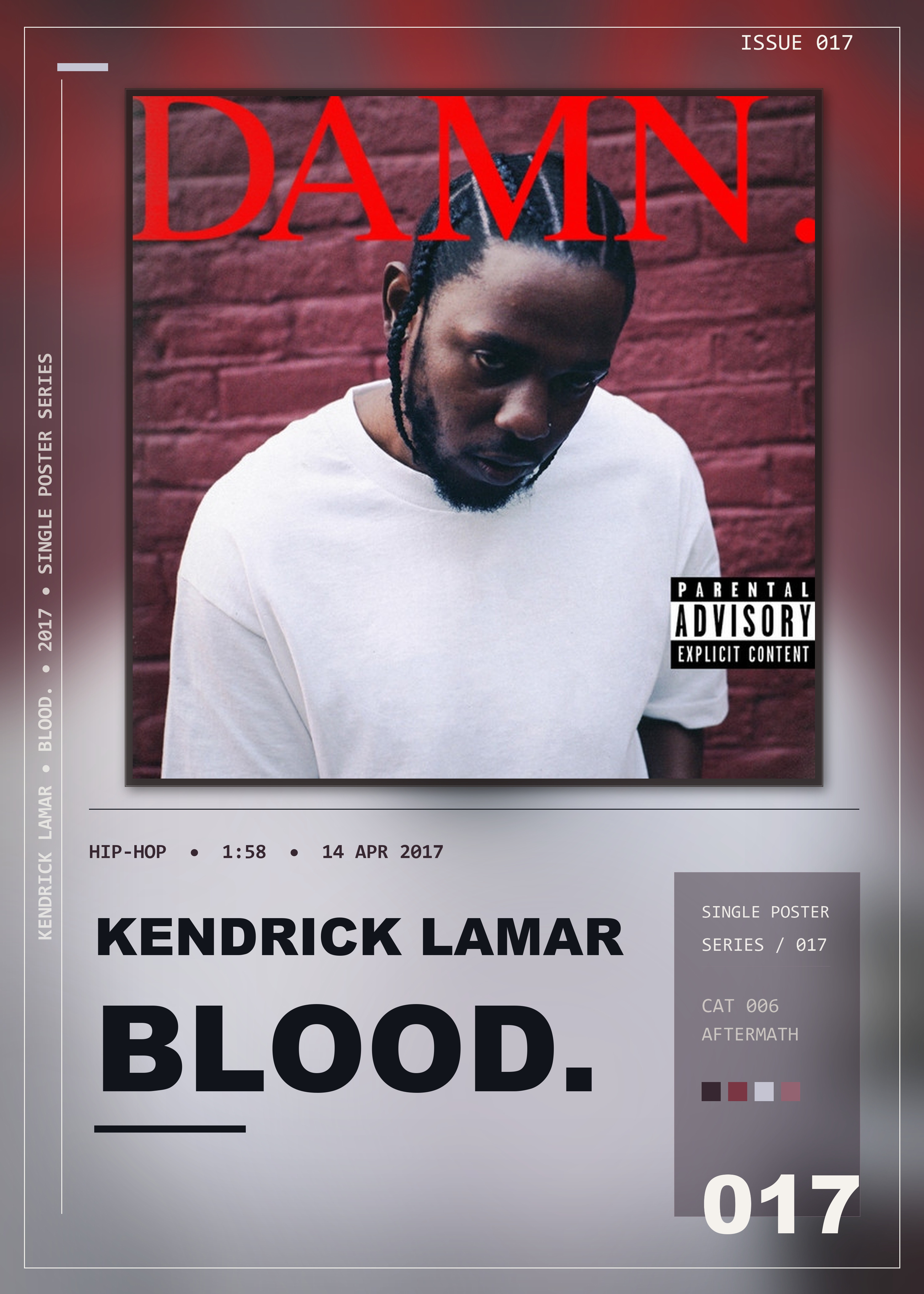 Music poster: Kendrick Lamar - BLOOD