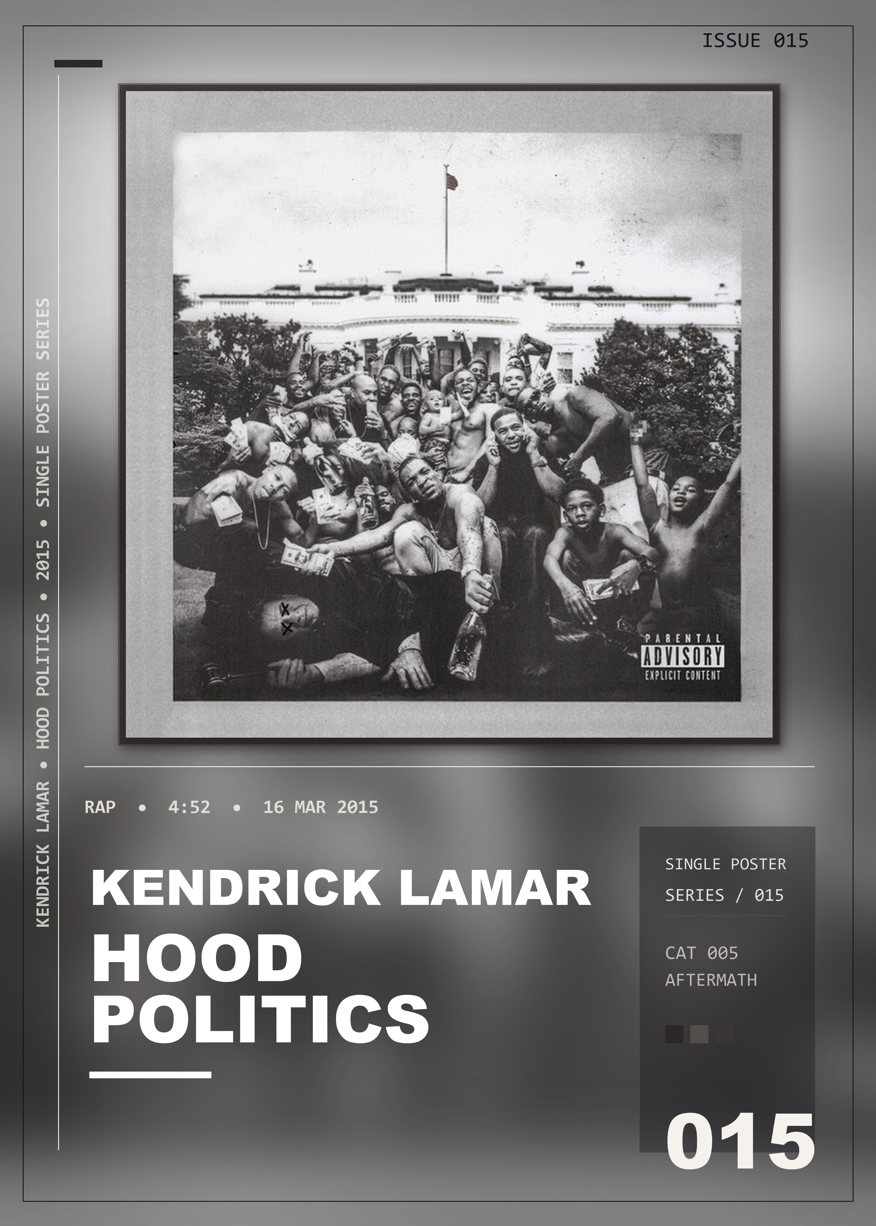 Music poster: Kendrick Lamar - Hood Politics