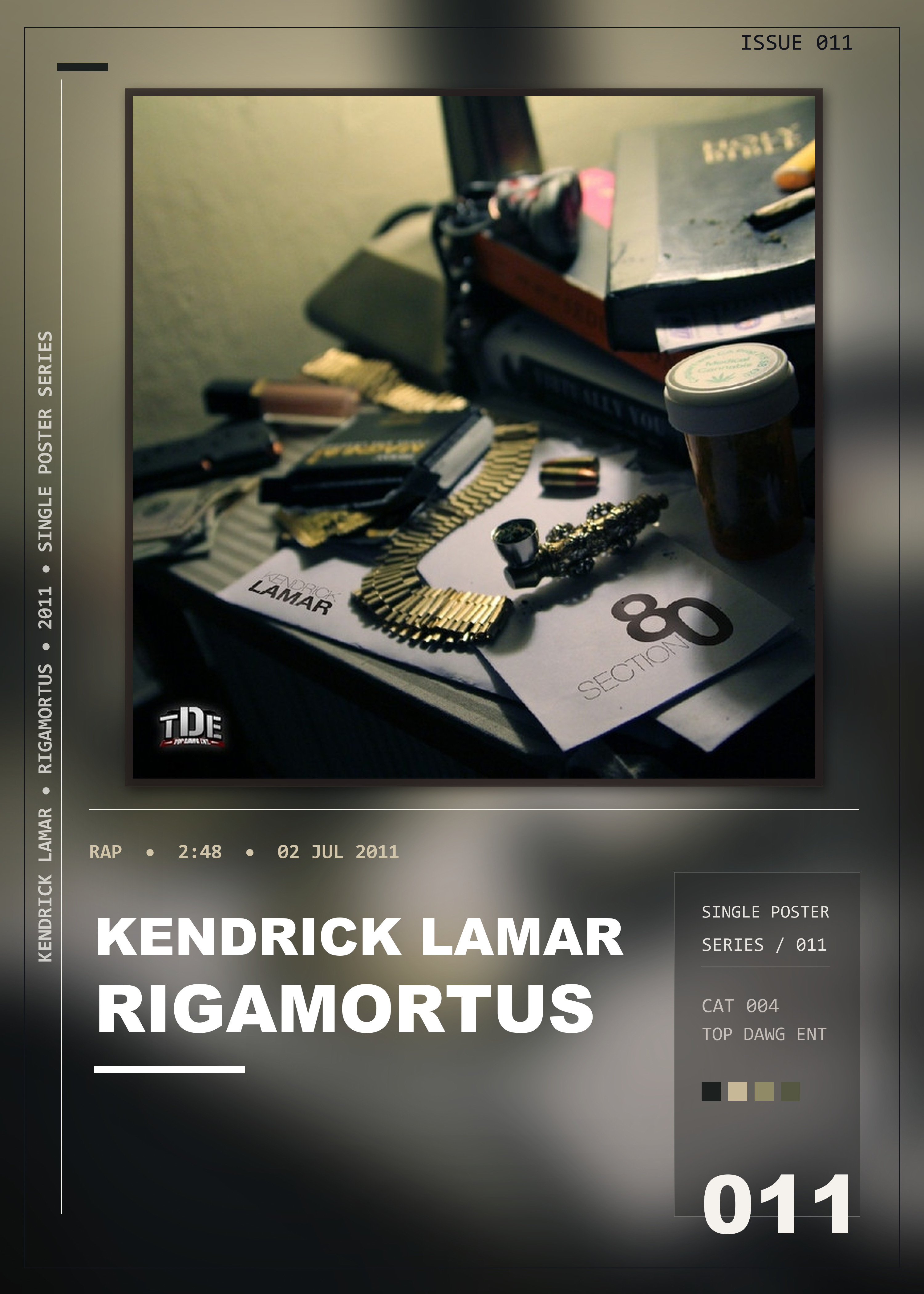 Music poster: Kendrick Lamar - Rigamortus