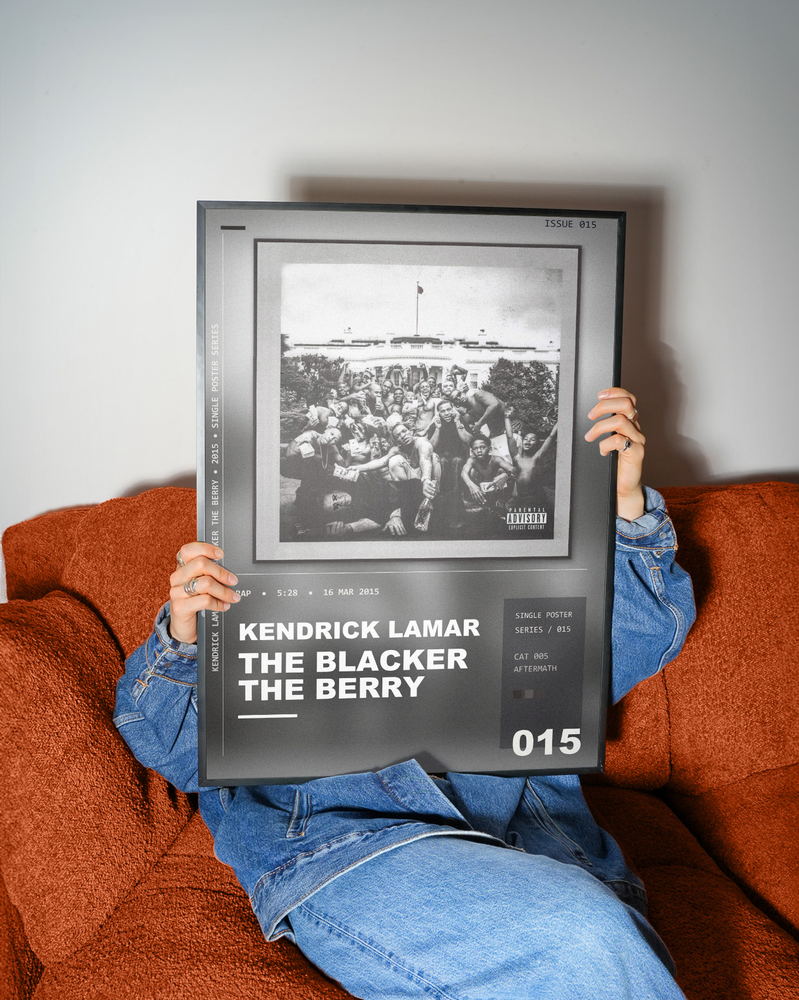Music poster: Kendrick Lamar - The Blacker The Berry