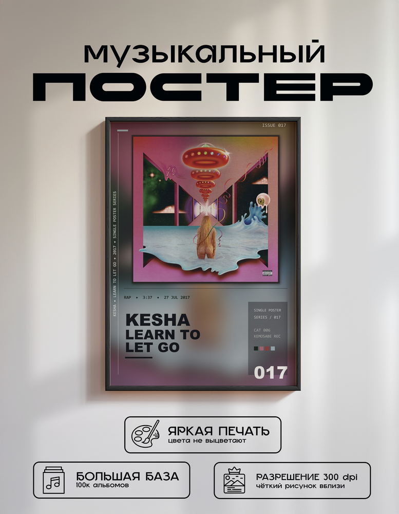 Music poster: Kesha - Learn To Let Go