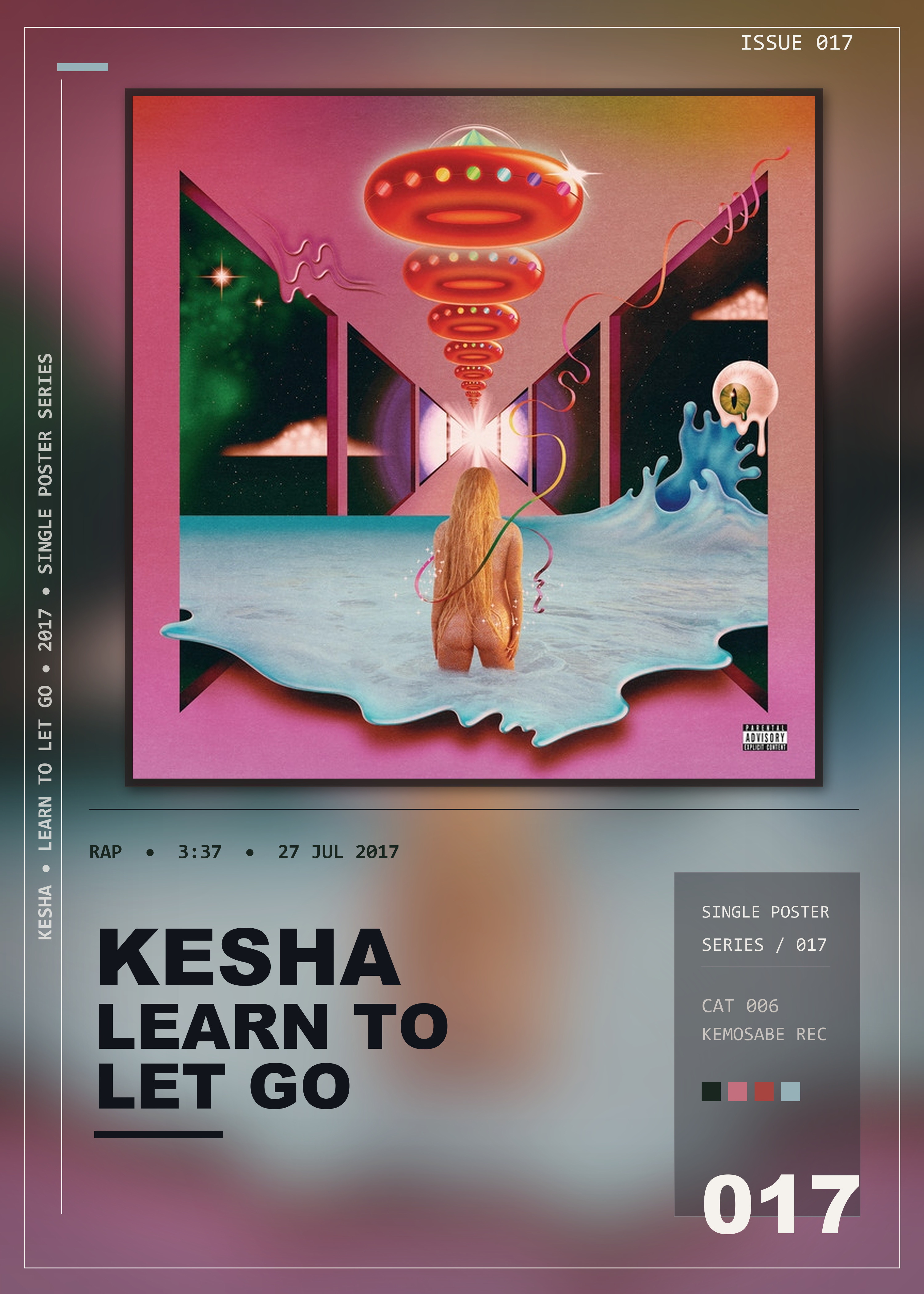 Music poster: Kesha - Learn To Let Go