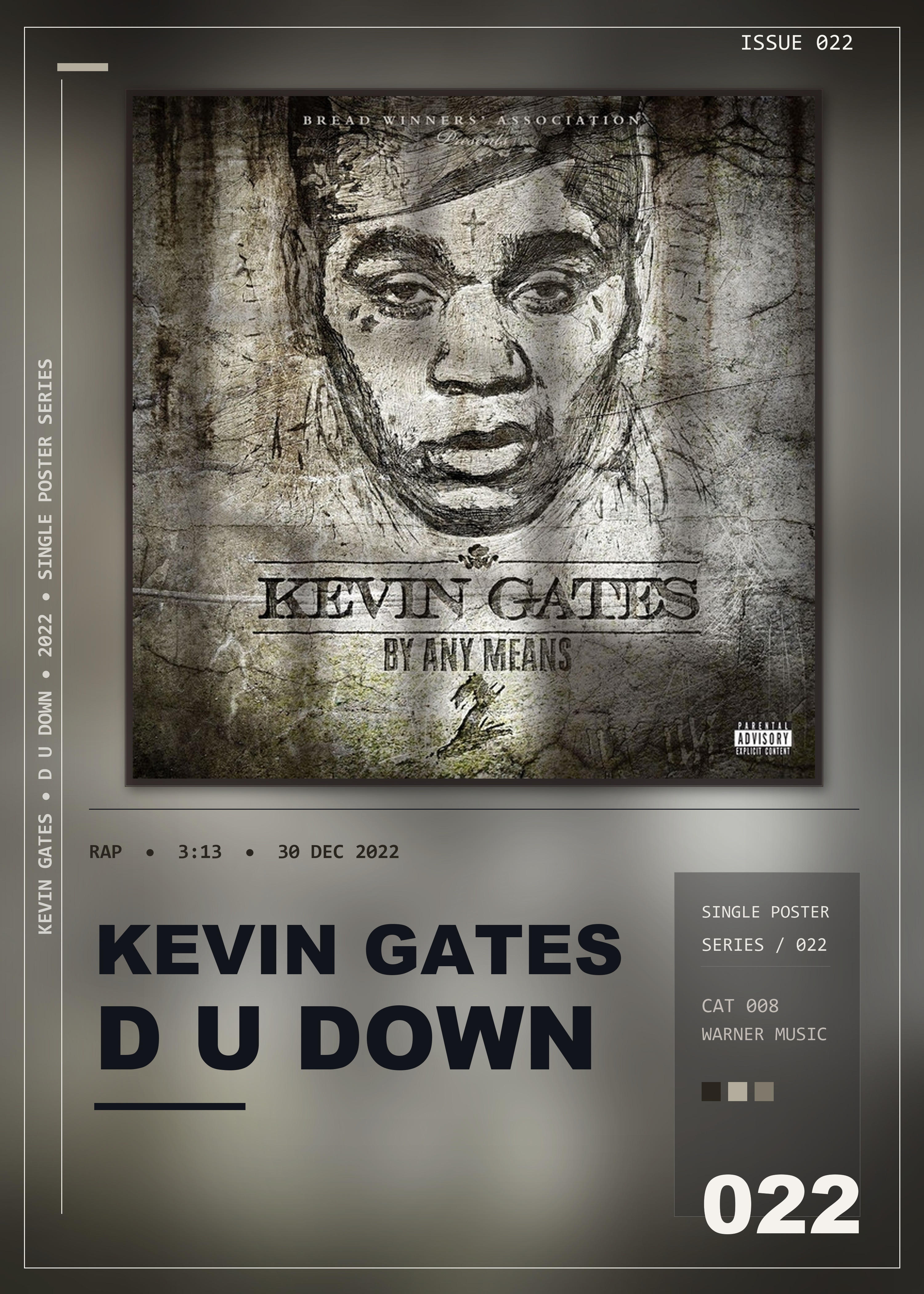 Music poster: Kevin Gates - D U Down