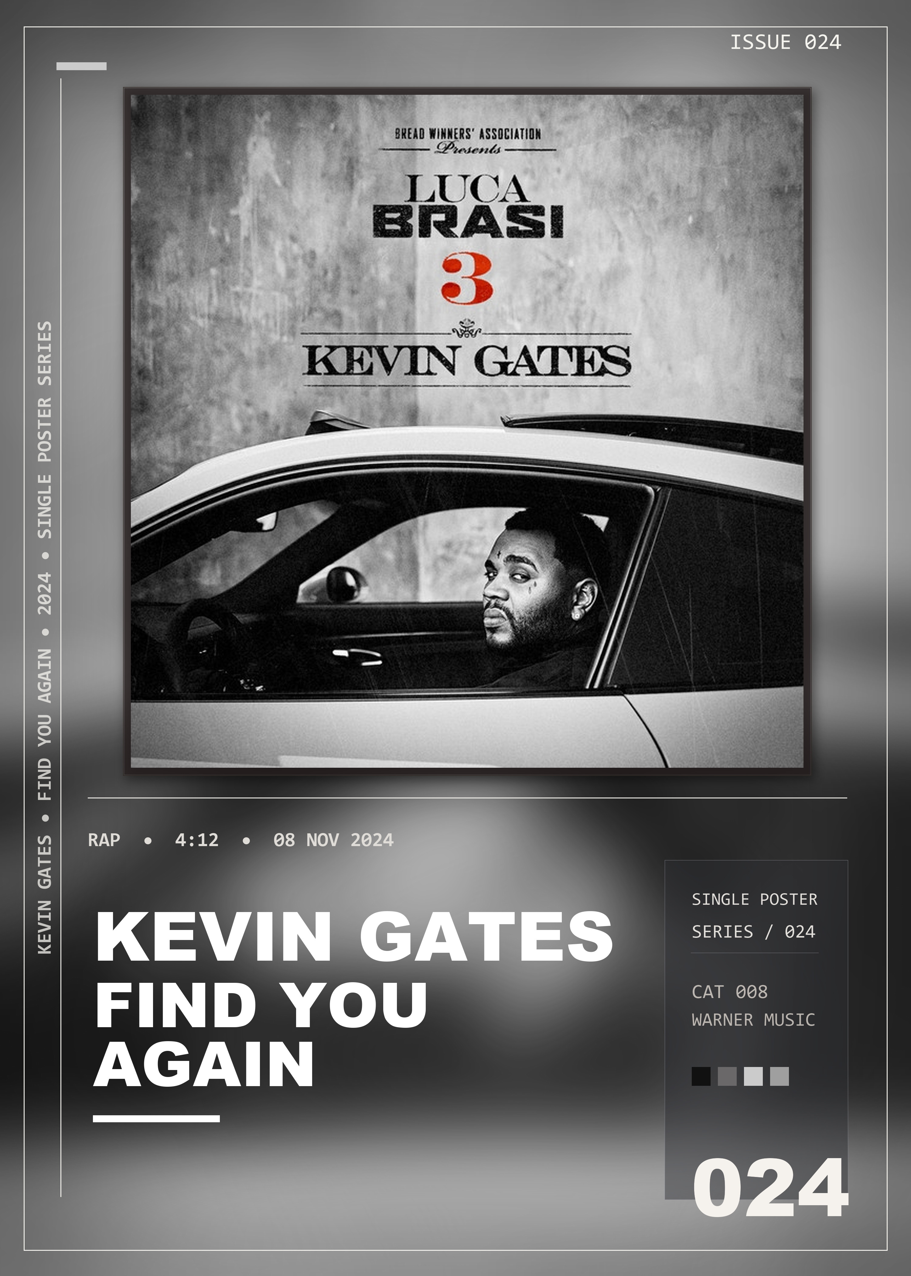 Music poster: Kevin Gates - Find You Again
