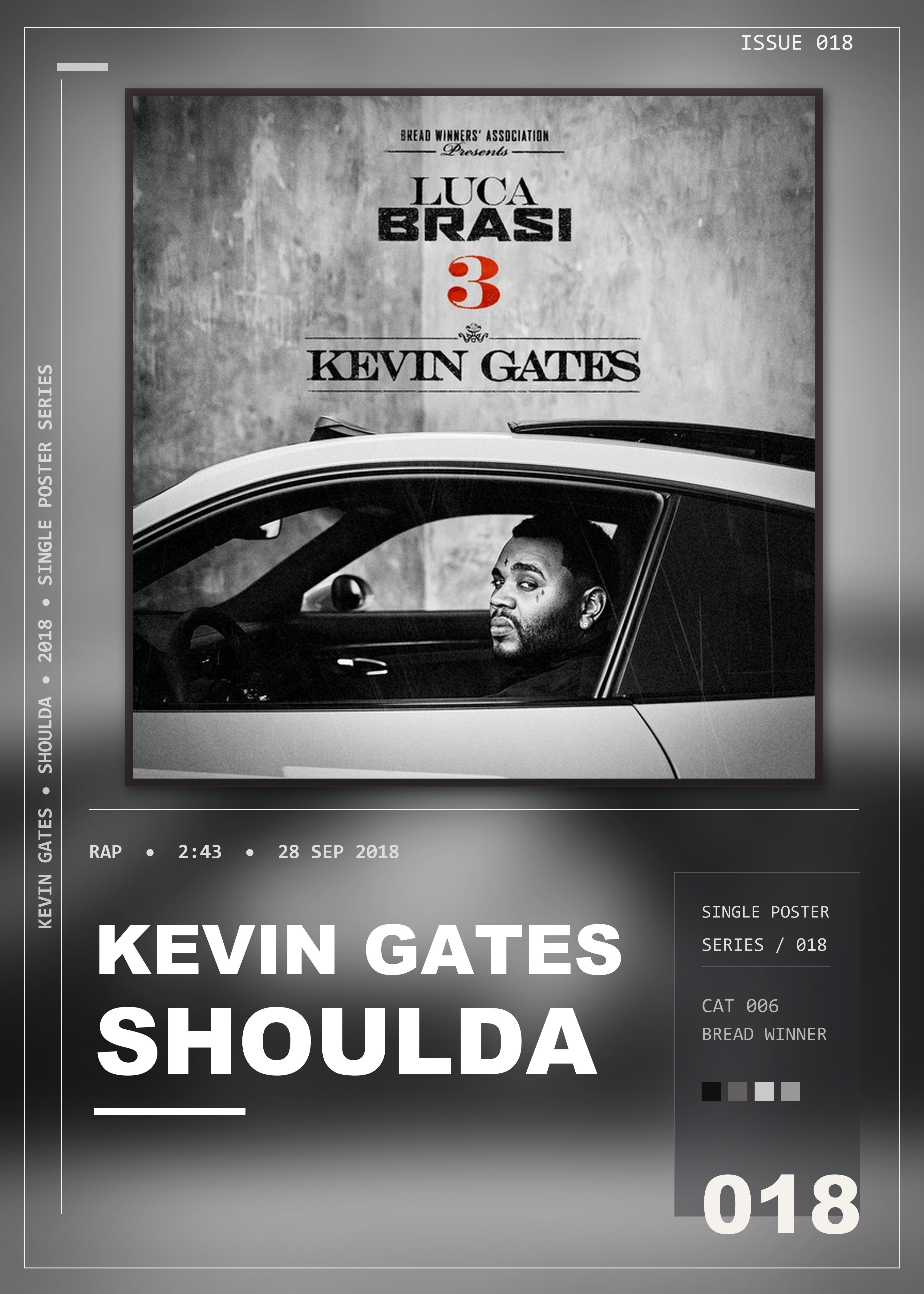 Music poster: Kevin Gates - Shoulda
