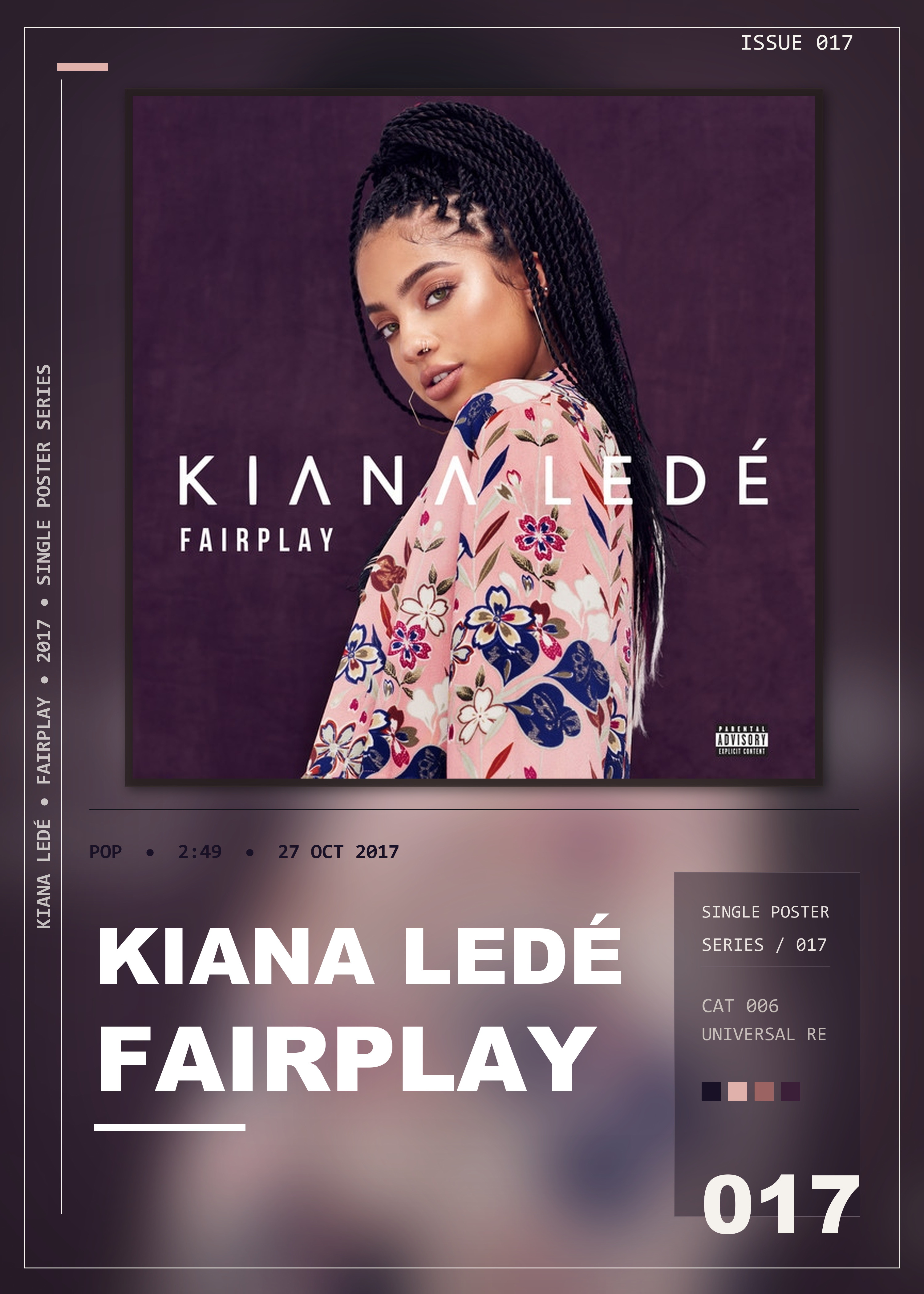 Music poster: Kiana Ledé - Fairplay