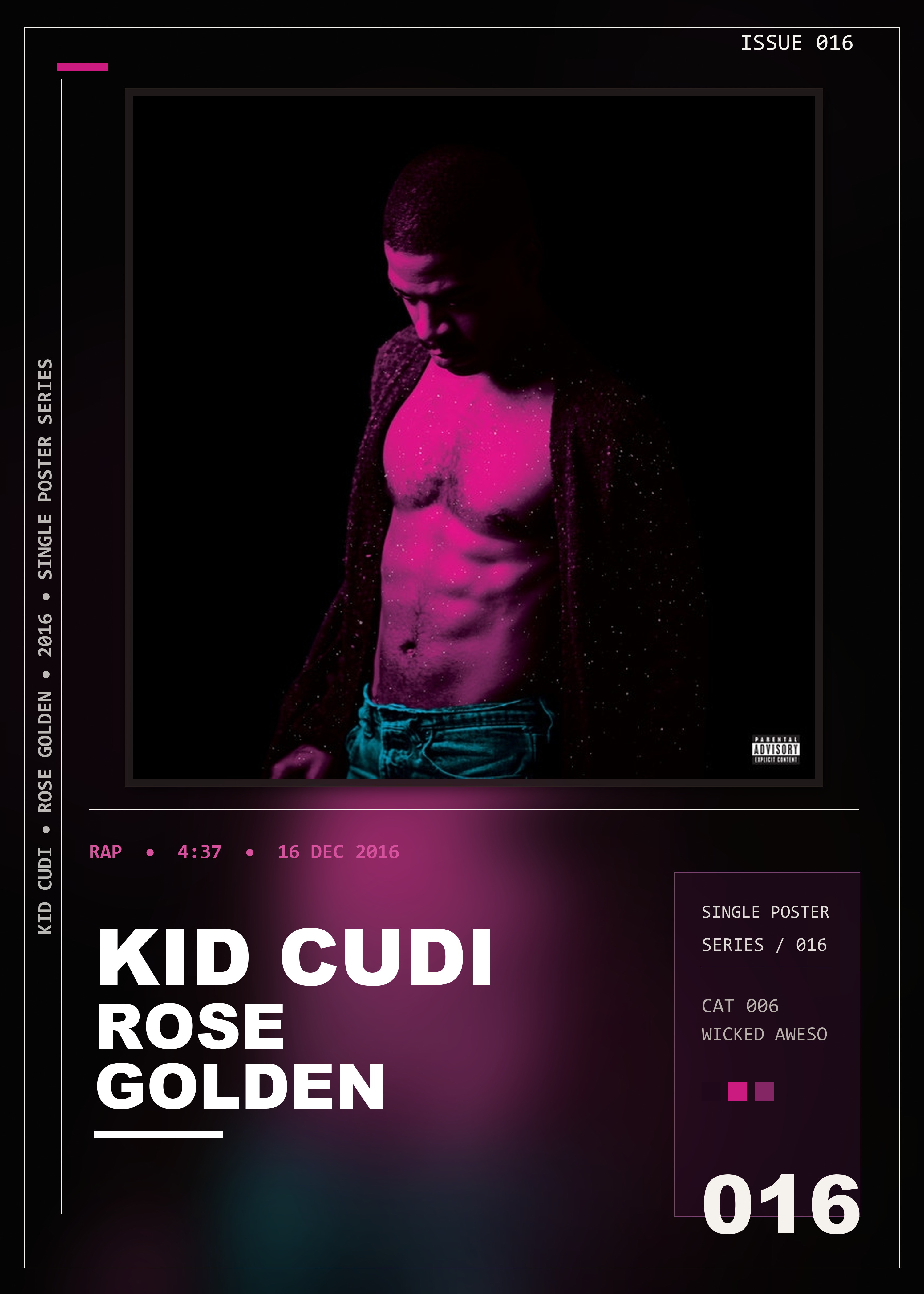 Music poster: Kid Cudi - Rose Golden