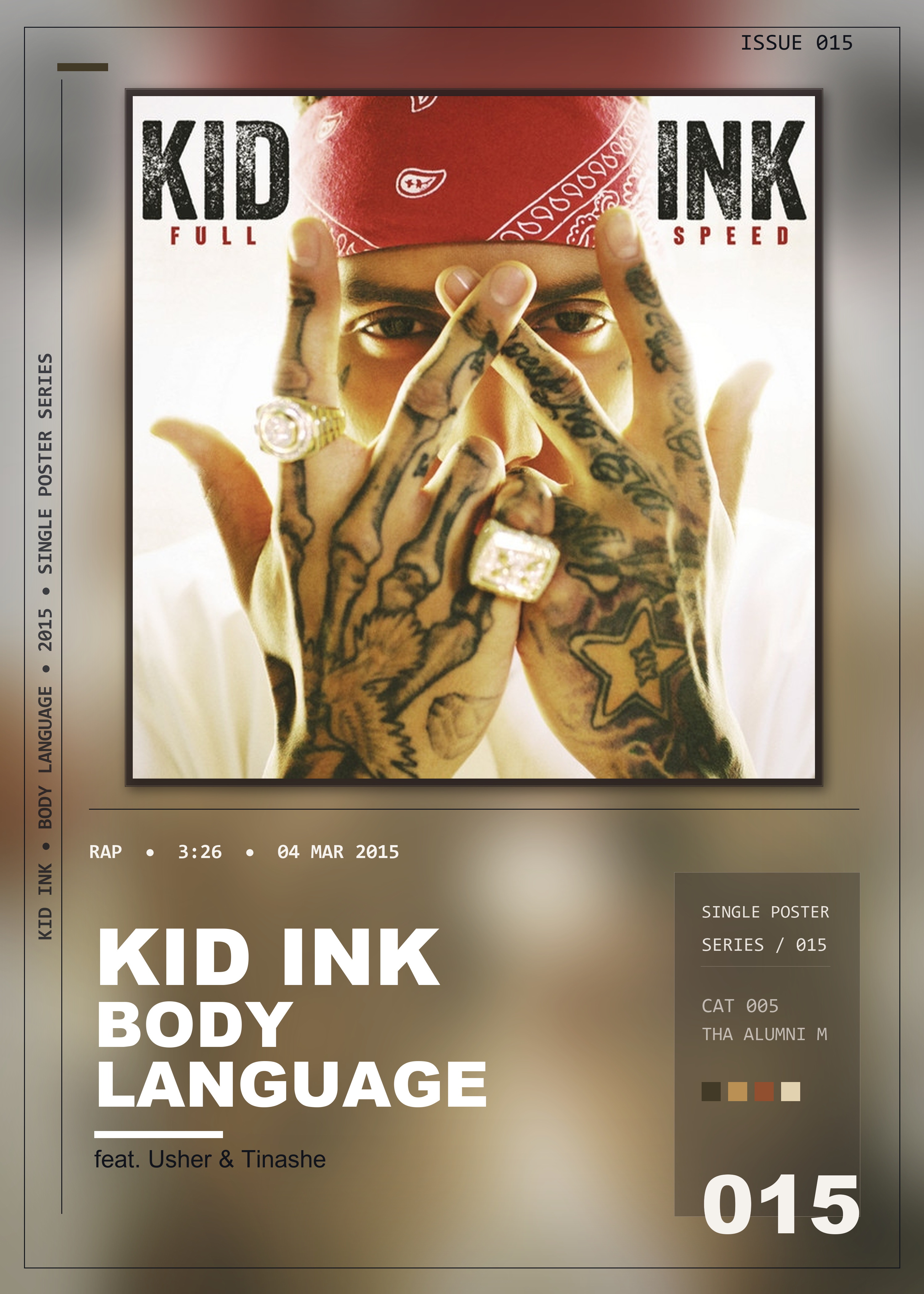 Music poster: Kid Ink - Body Language feat Usher Tinashe