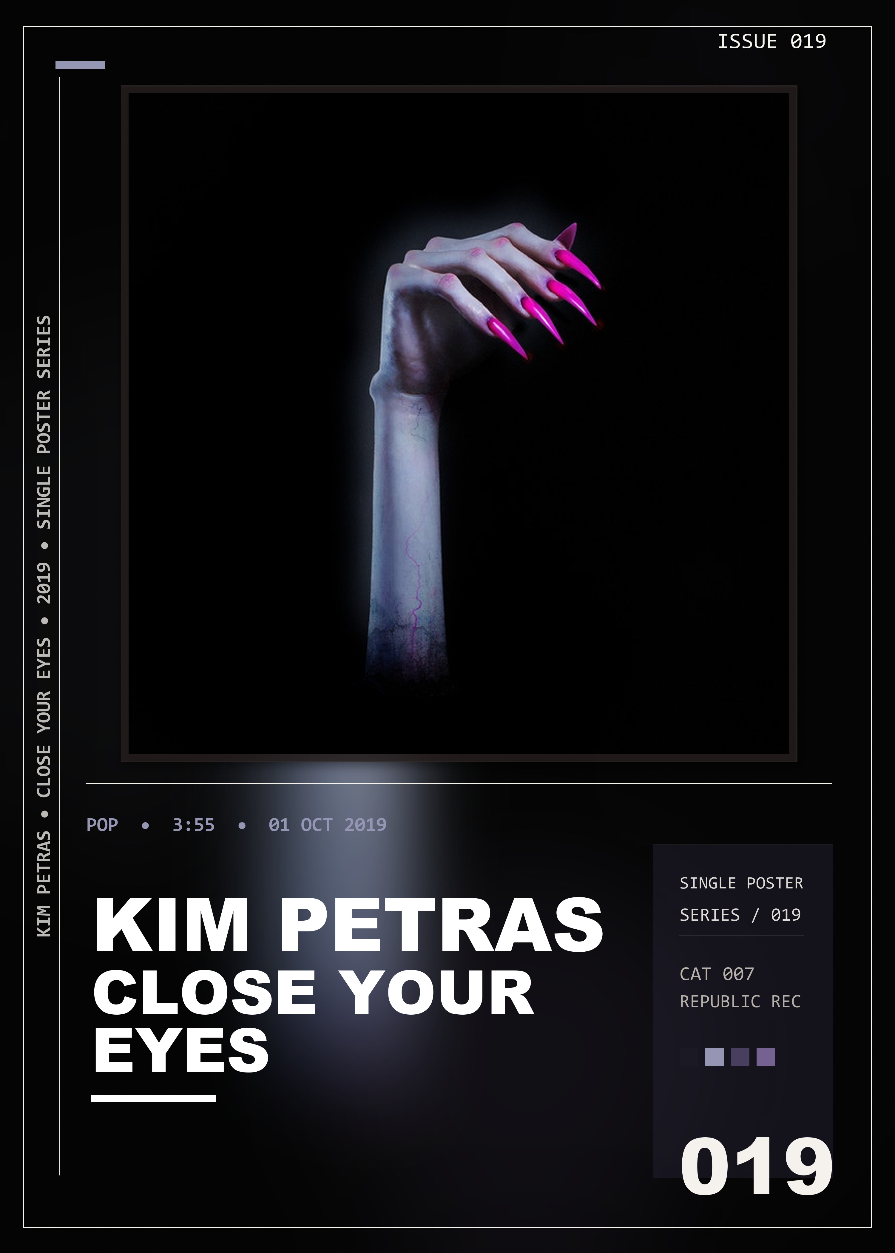 Music poster: Kim Petras - Close Your Eyes