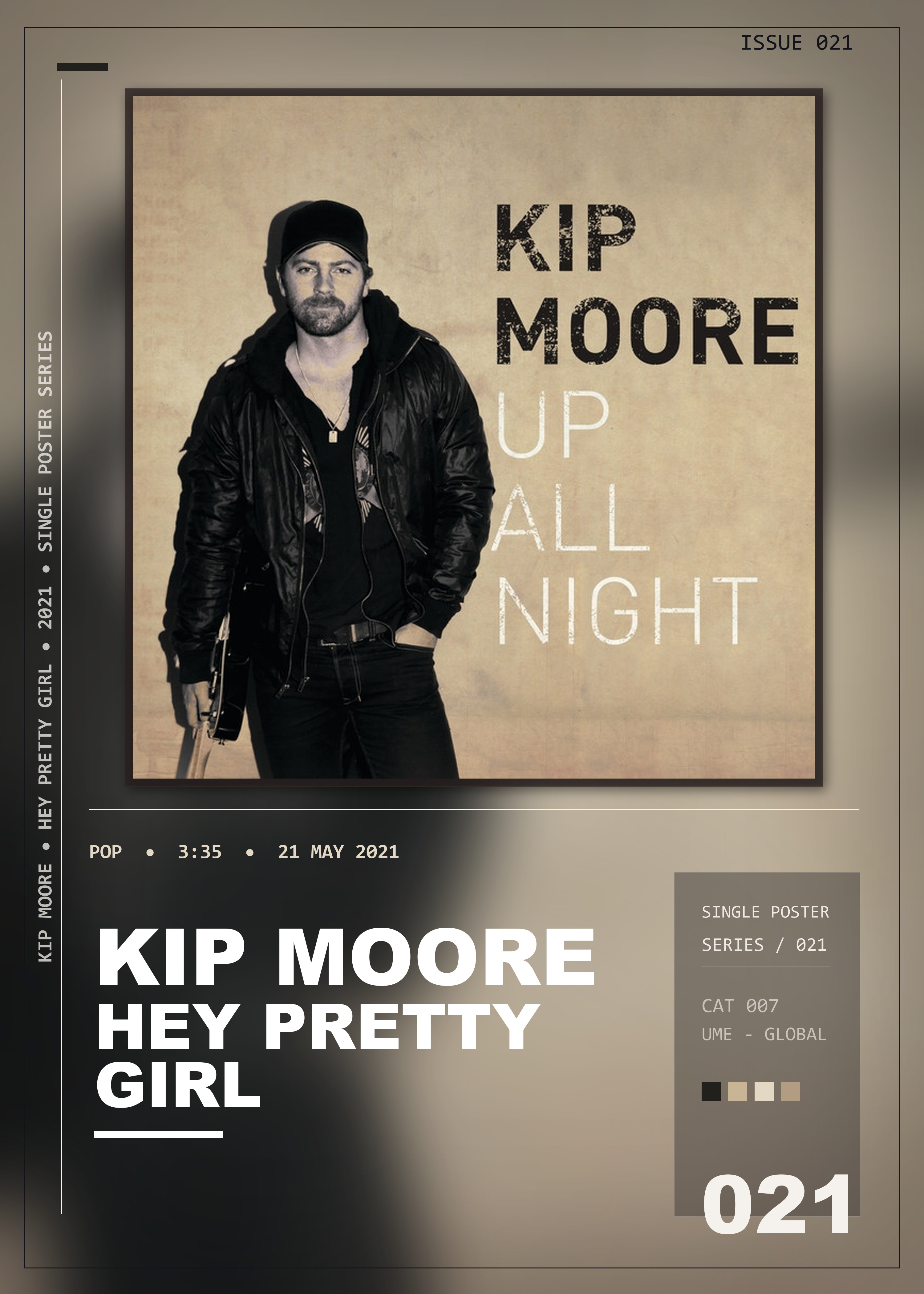 Music poster: Kip Moore - Hey Pretty Girl