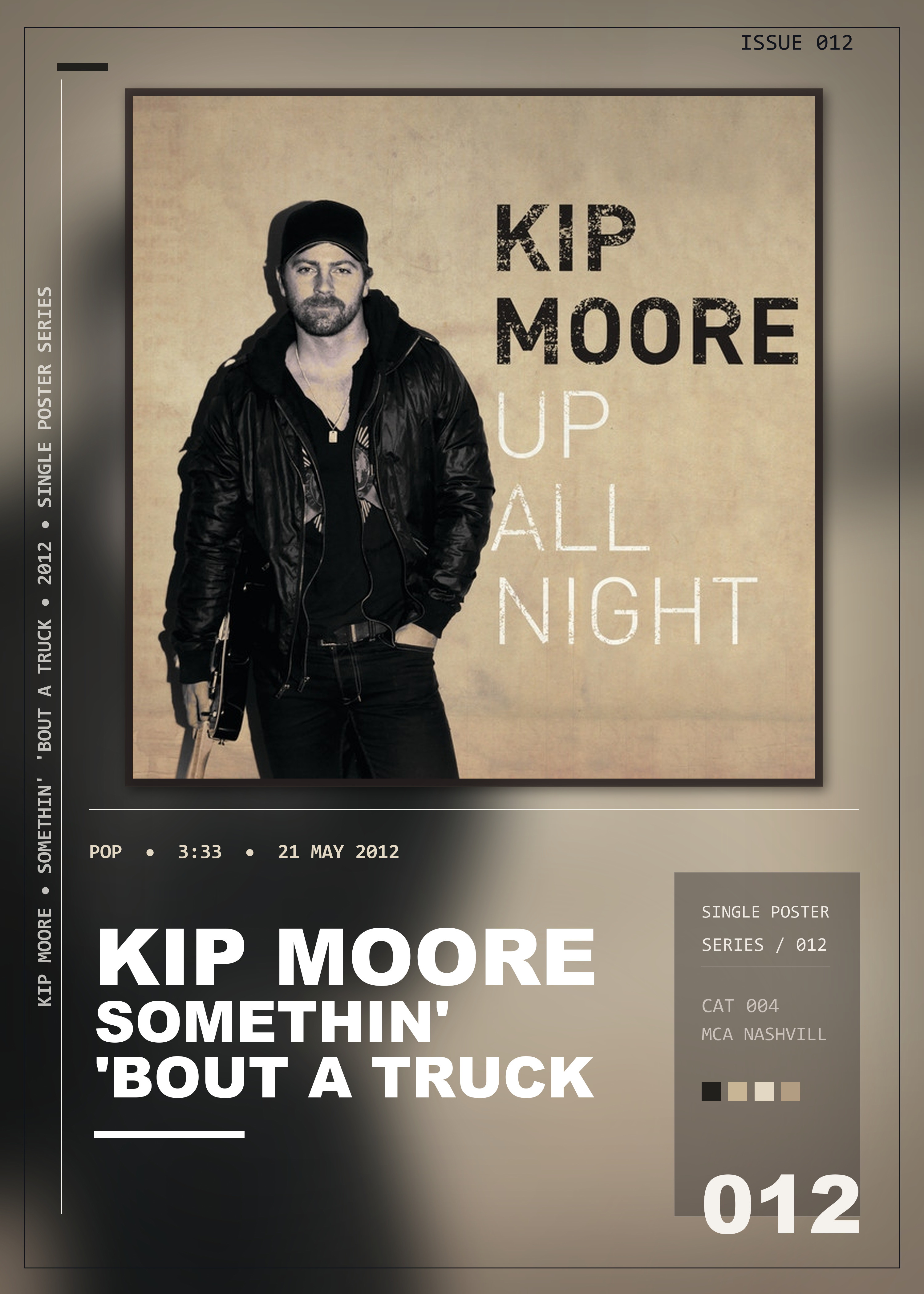 Music poster: Kip Moore - Somethin Bout A Truck