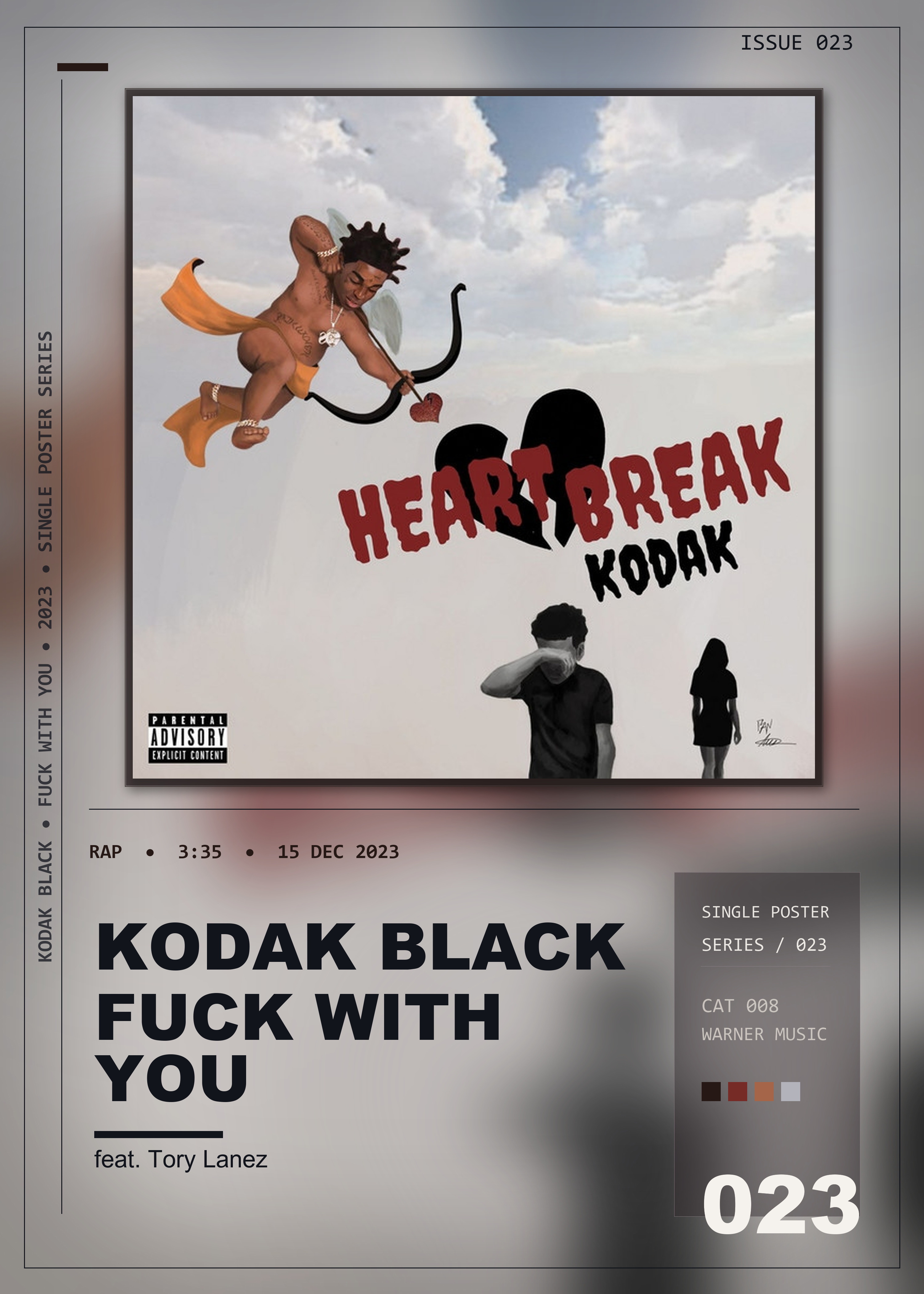 Music poster: Kodak Black - Fuck with You feat Tory Lanez
