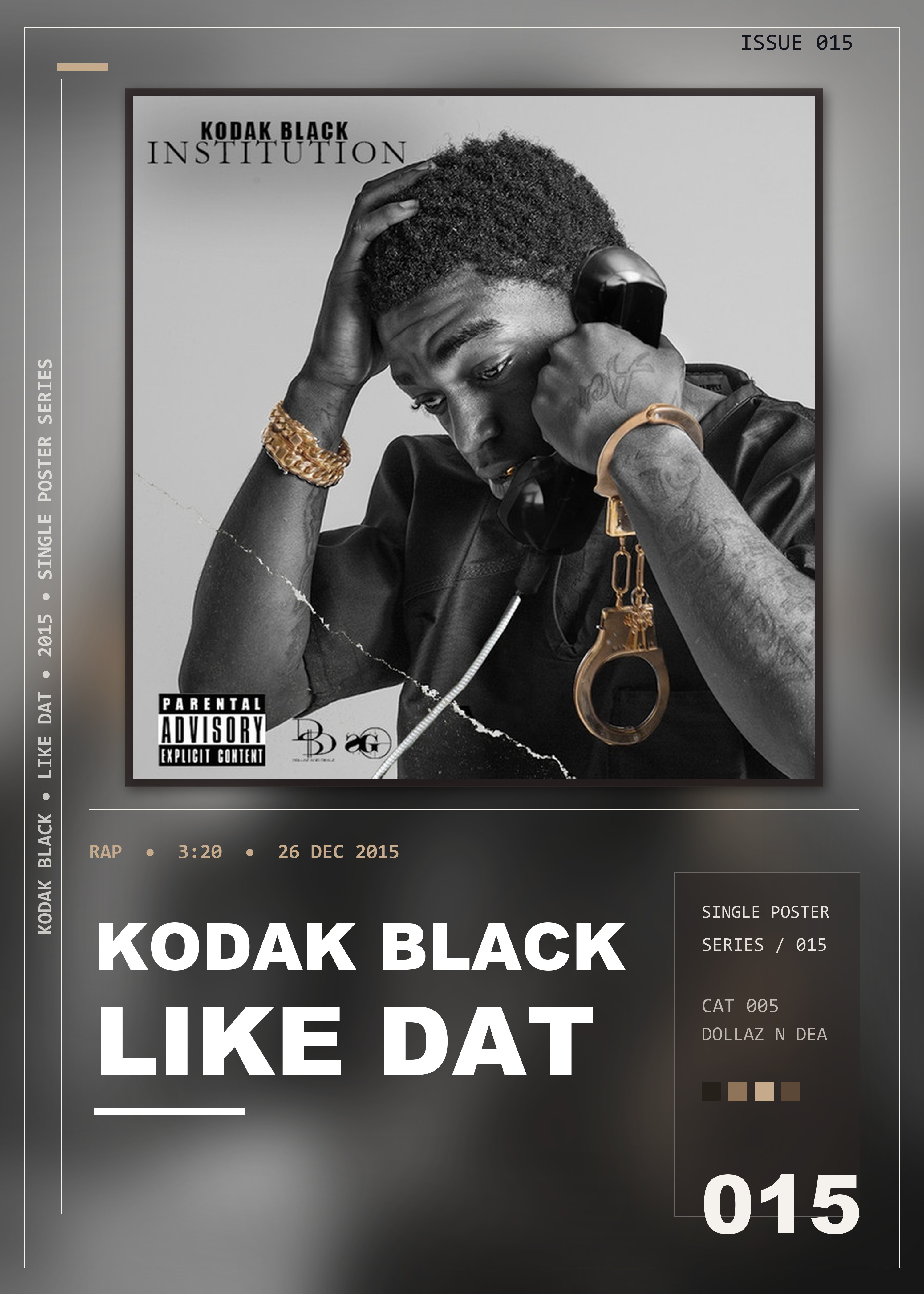 Music poster: Kodak Black - Like Dat