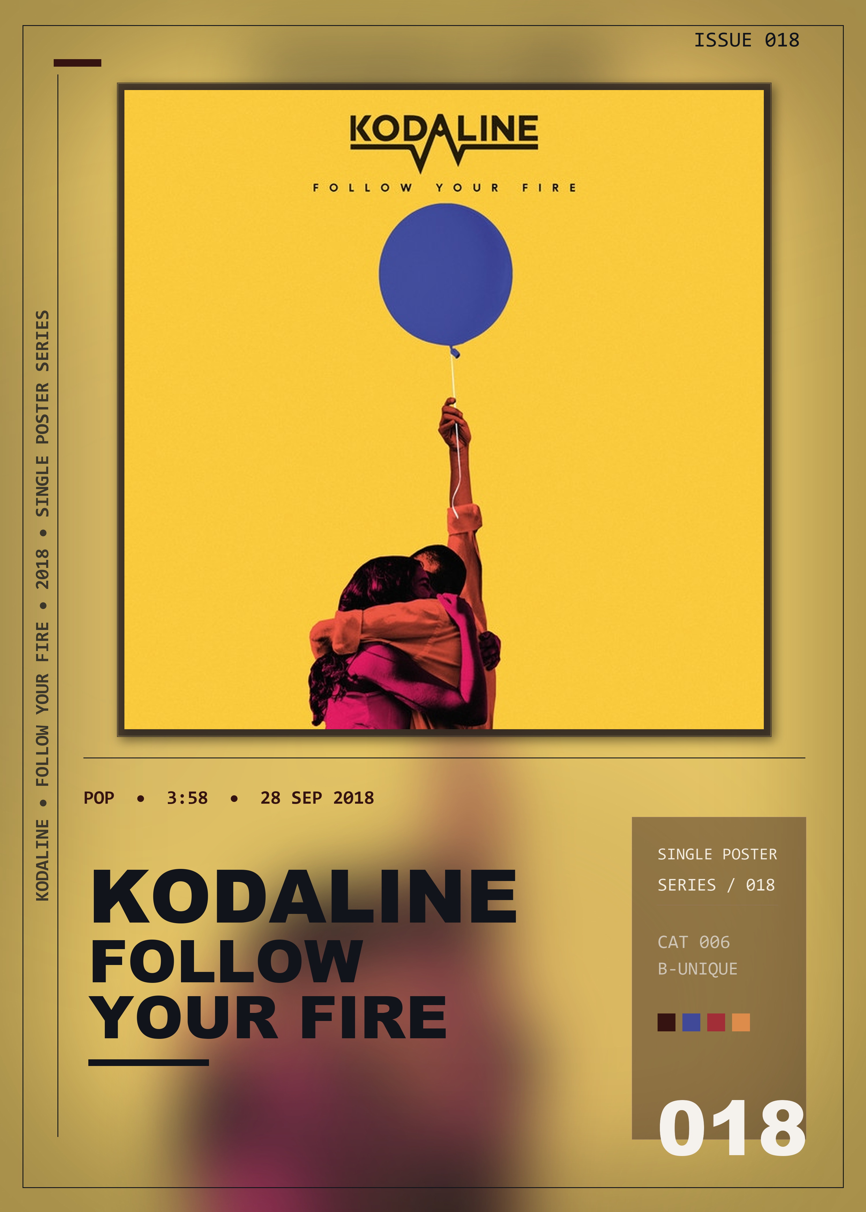 Music poster: Kodaline - Follow Your Fire