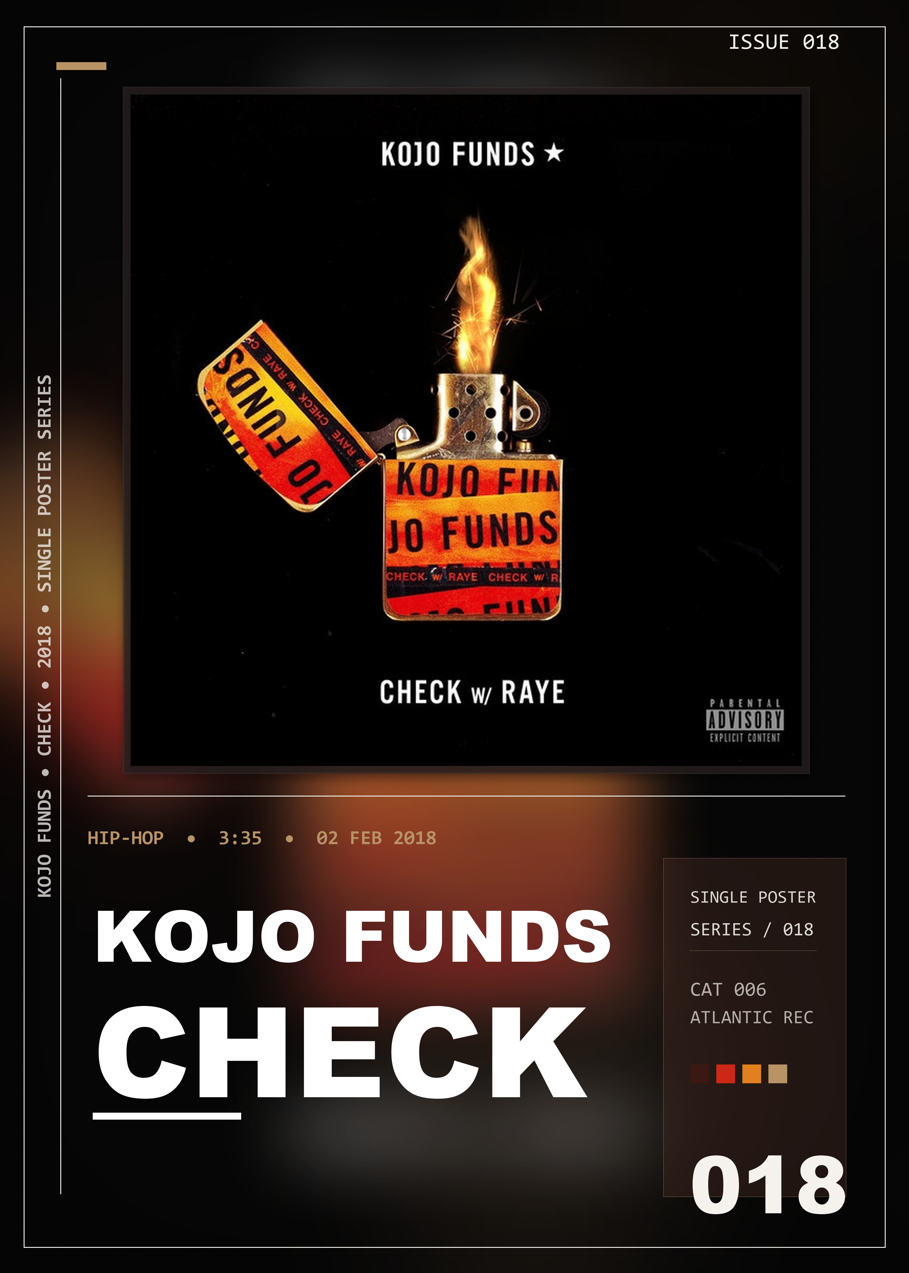 Music poster: Kojo Funds - Check with RAYE