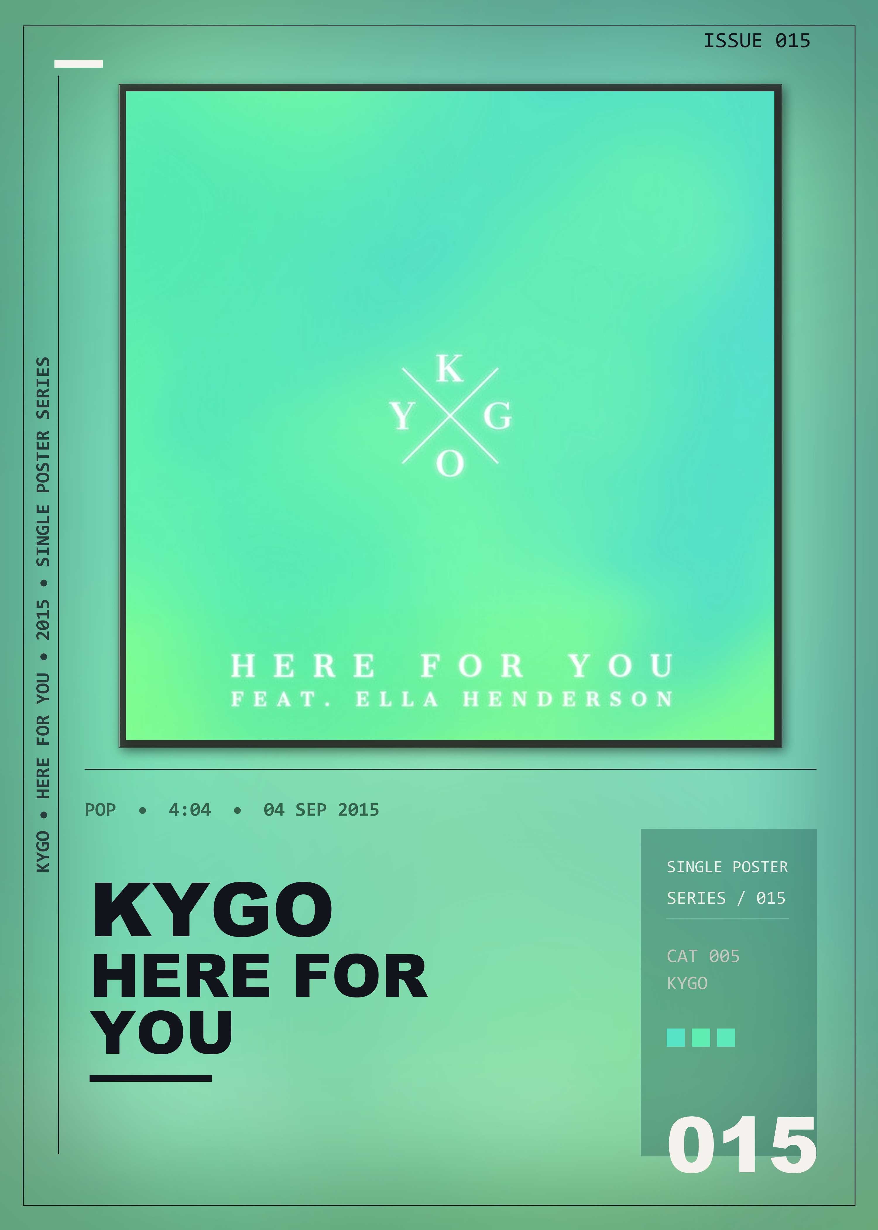 Music poster: Kygo - Here for You