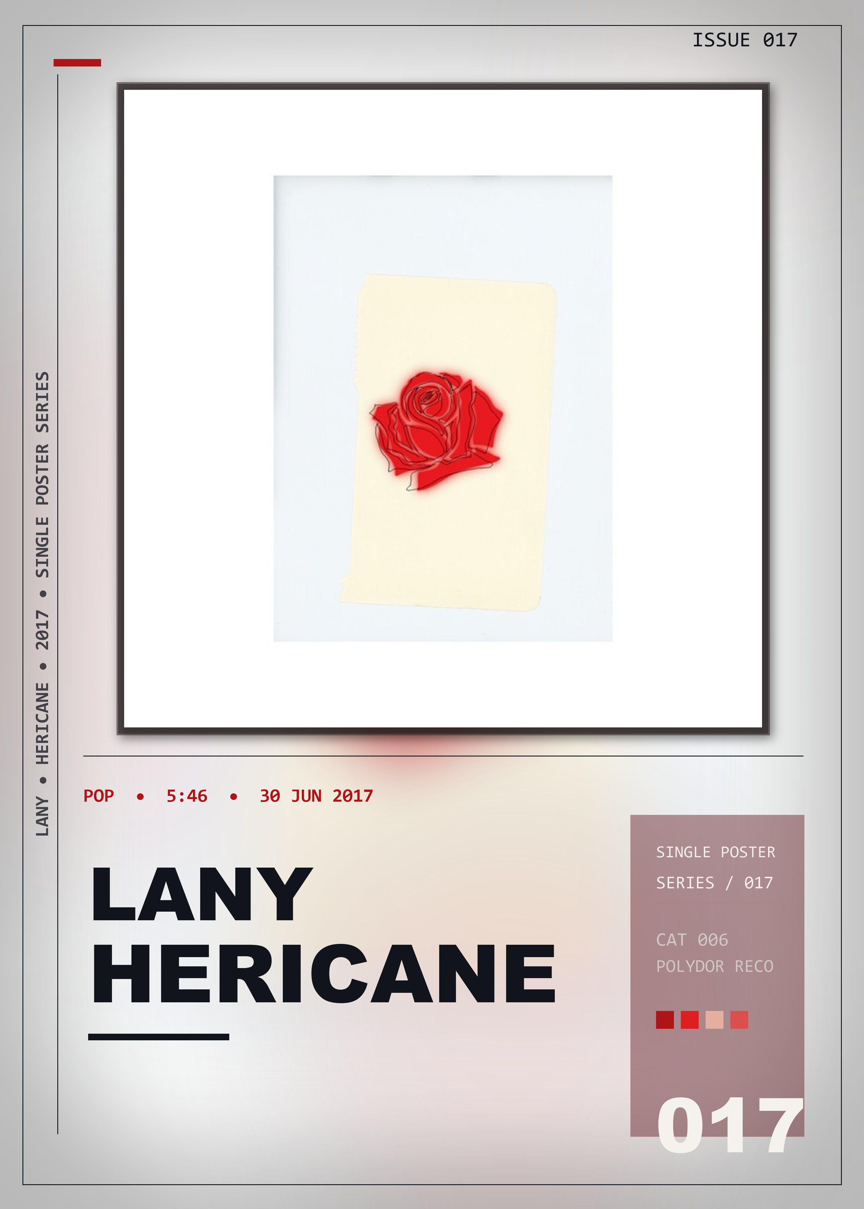 Music poster: LANY - Hericane