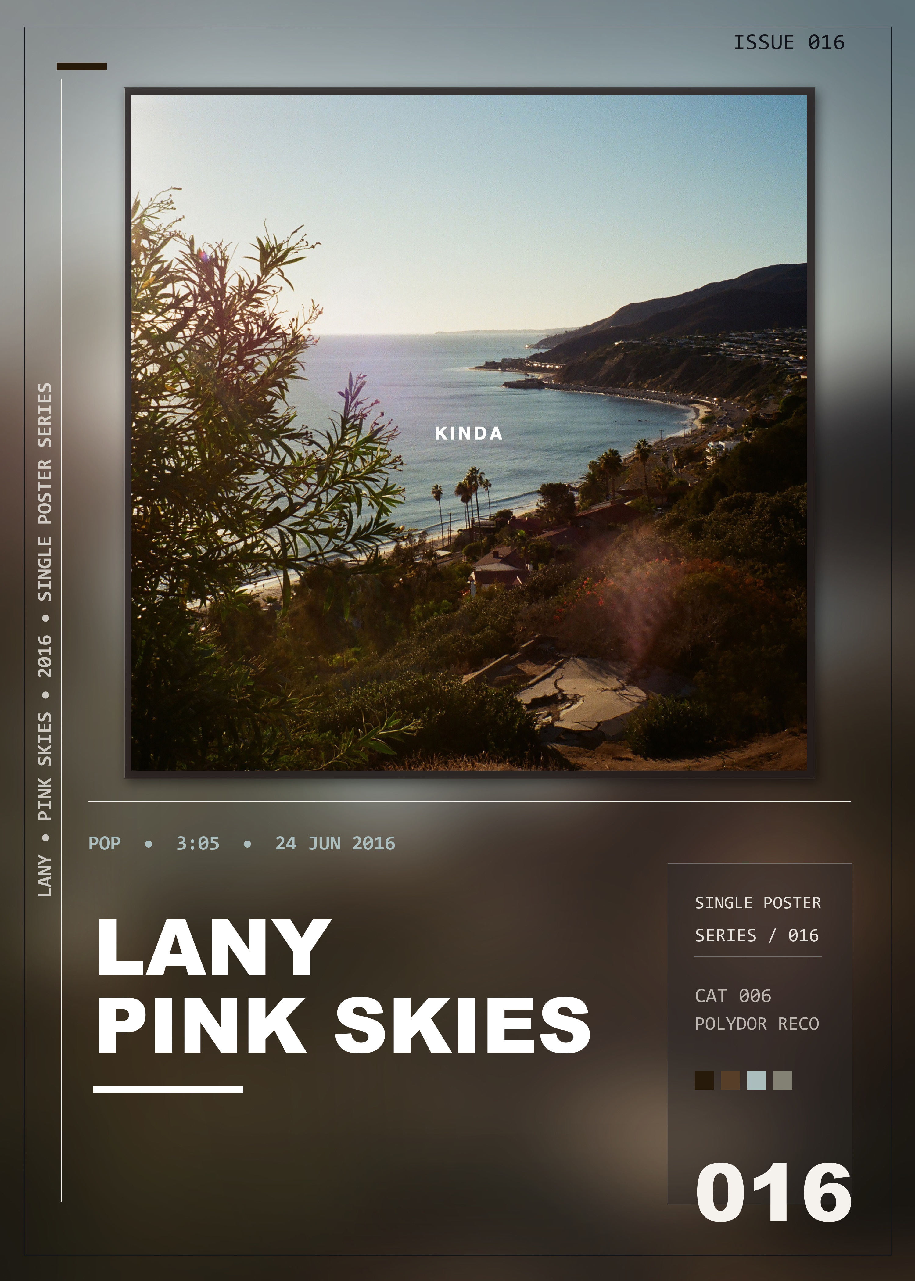 Music poster: LANY - pink skies