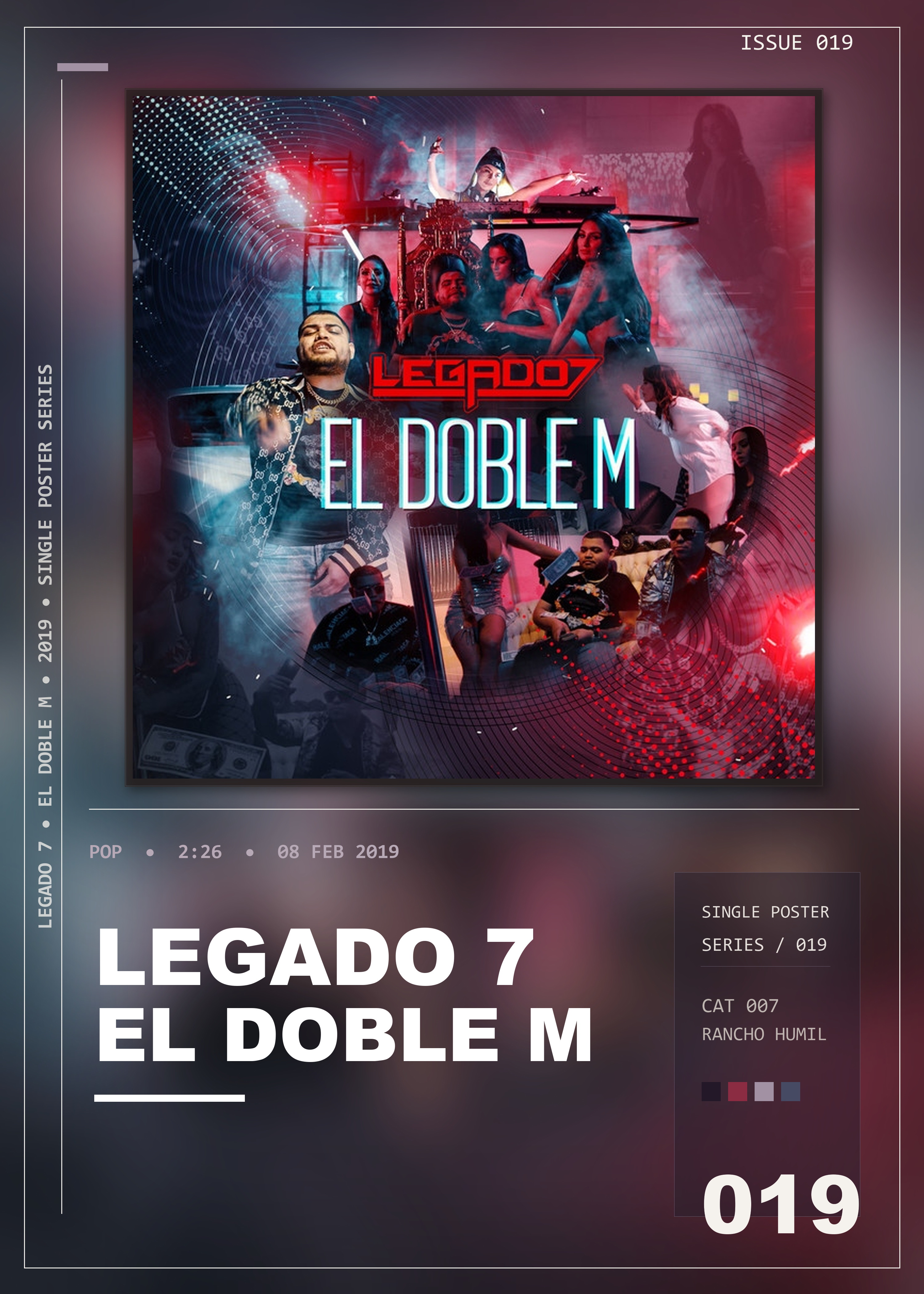 Music poster: LEGADO 7 - El Doble M