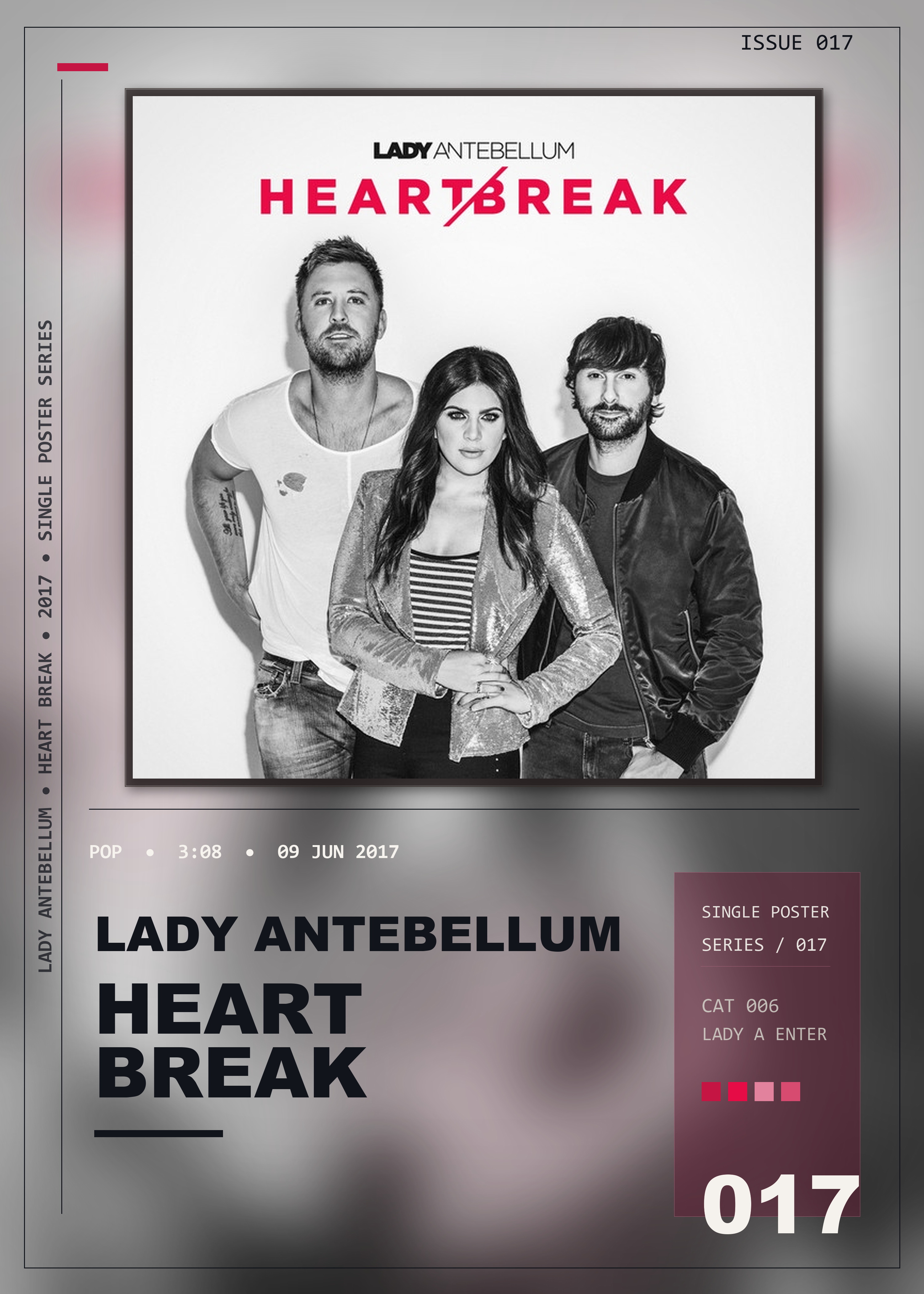 Music poster: Lady Antebellum - Heart Break