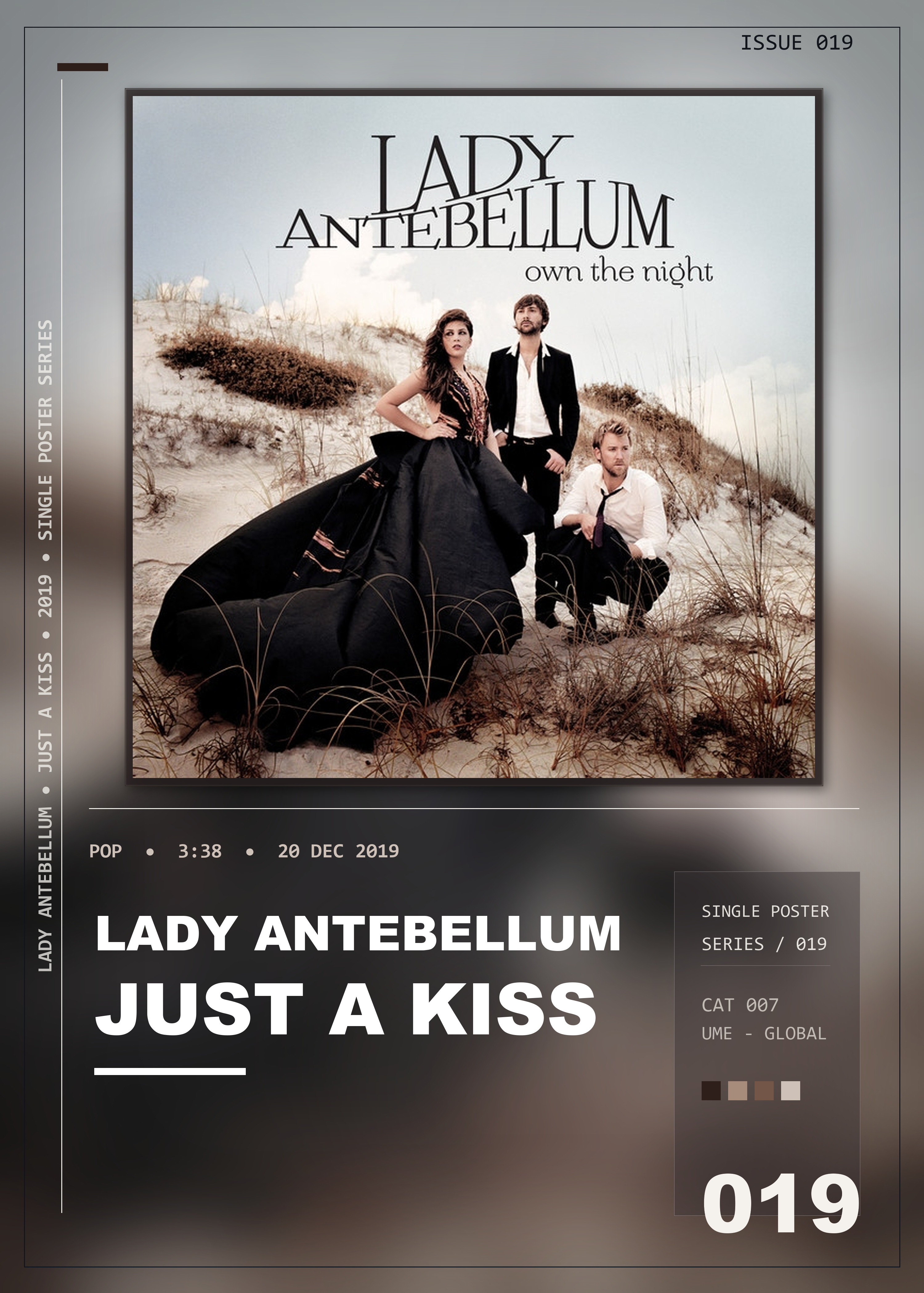 Music poster: Lady Antebellum - Just A Kiss