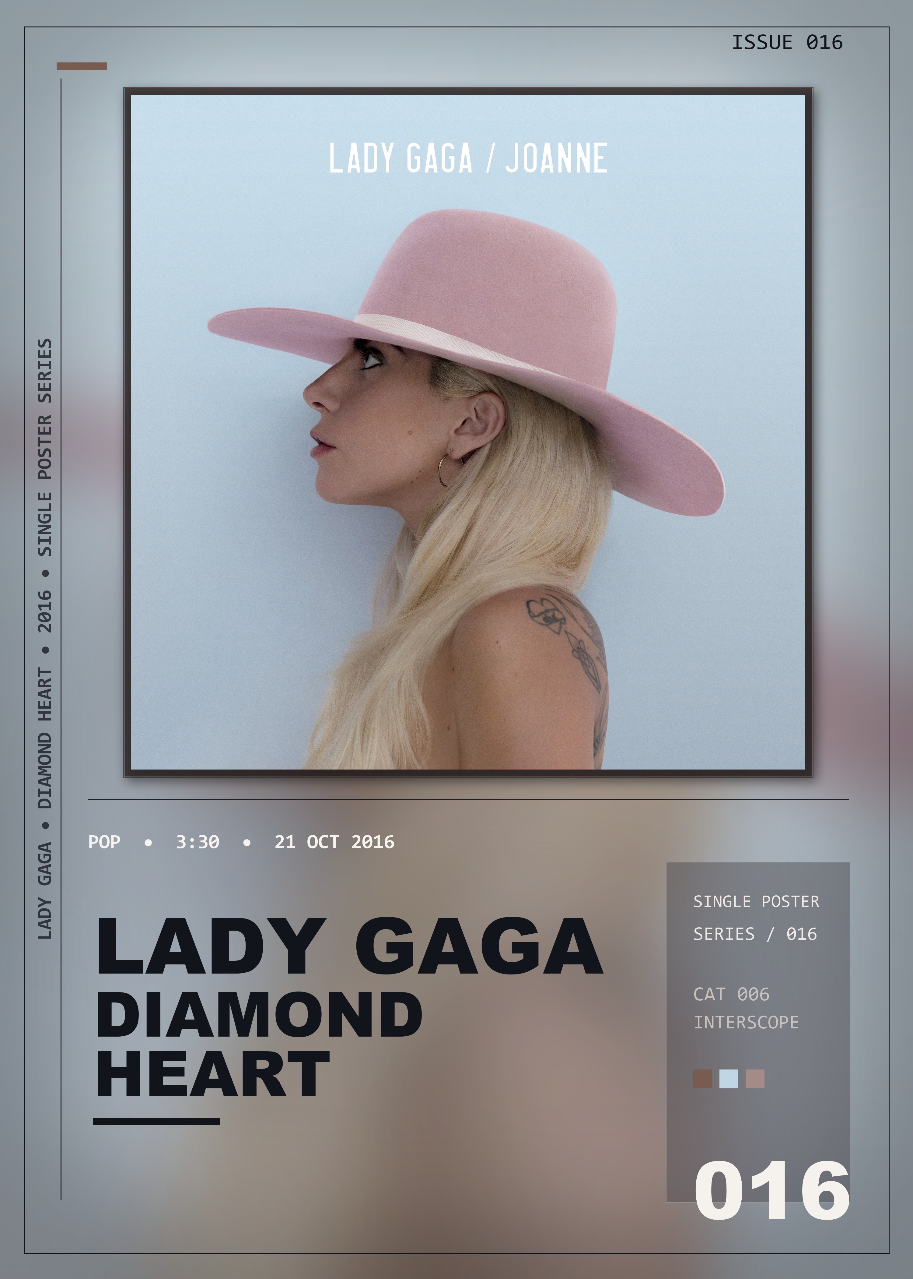 Music poster: Lady Gaga - Diamond Heart