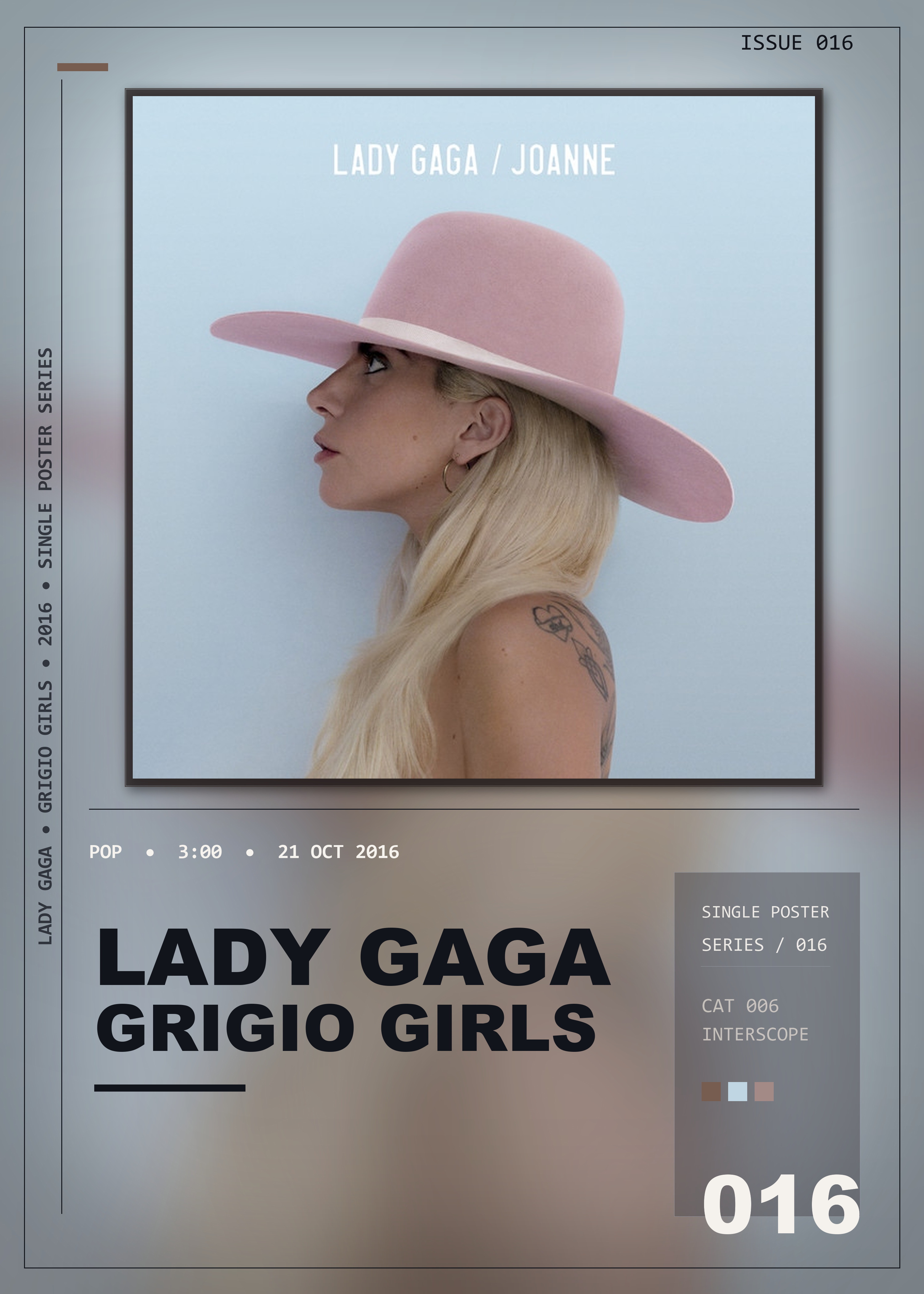 Music poster: Lady Gaga - Grigio Girls