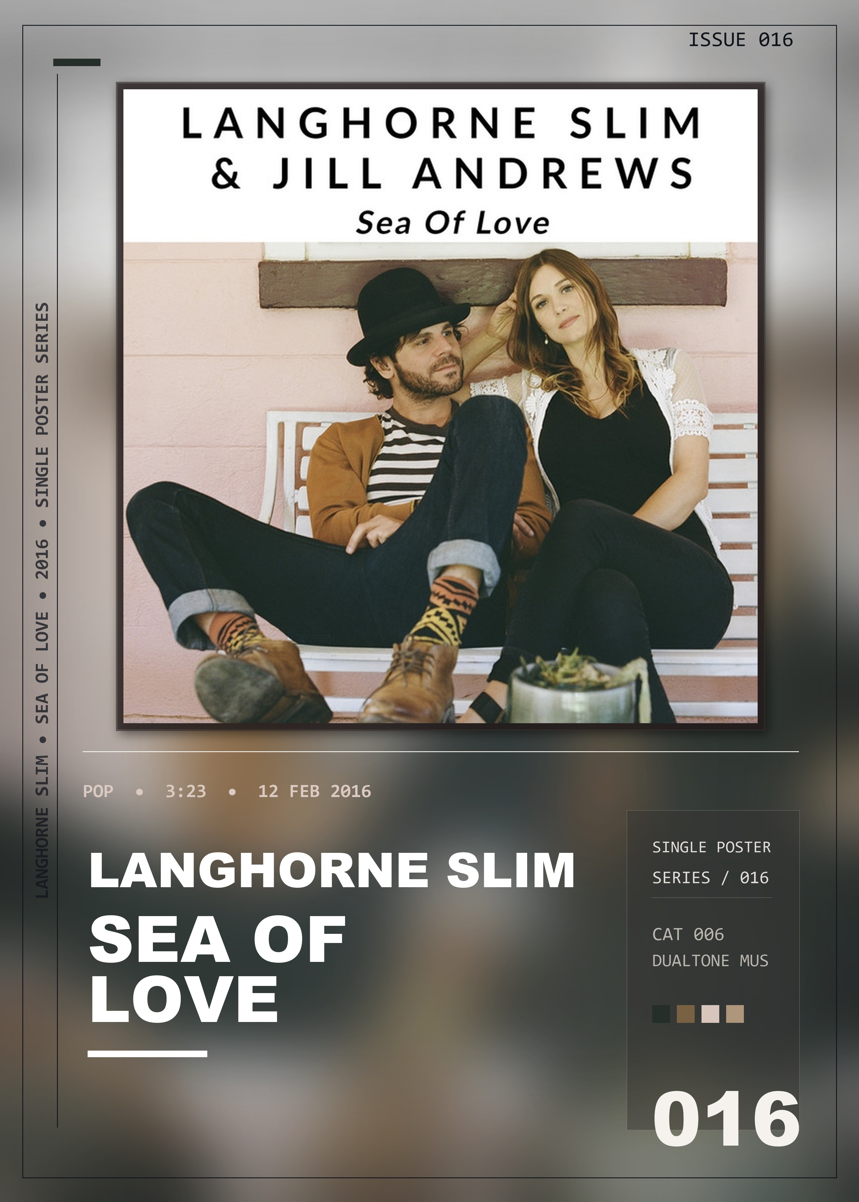 Music poster: Langhorne Slim - Sea Of Love