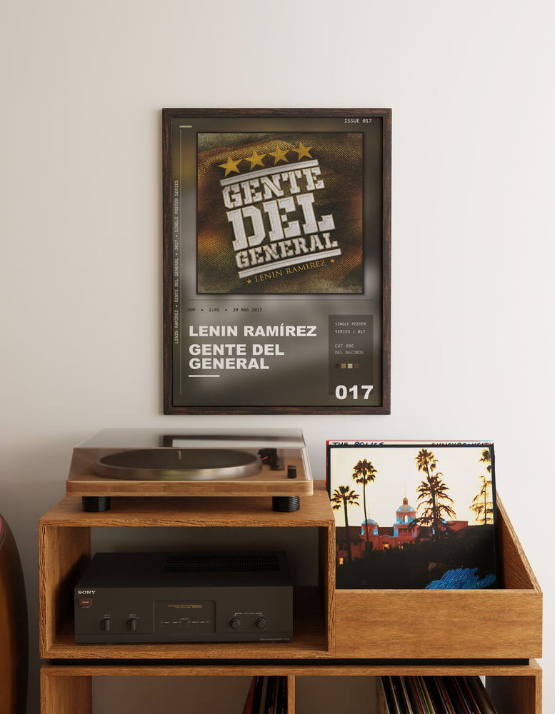 Music poster: Lenin Ramírez - Gente Del General