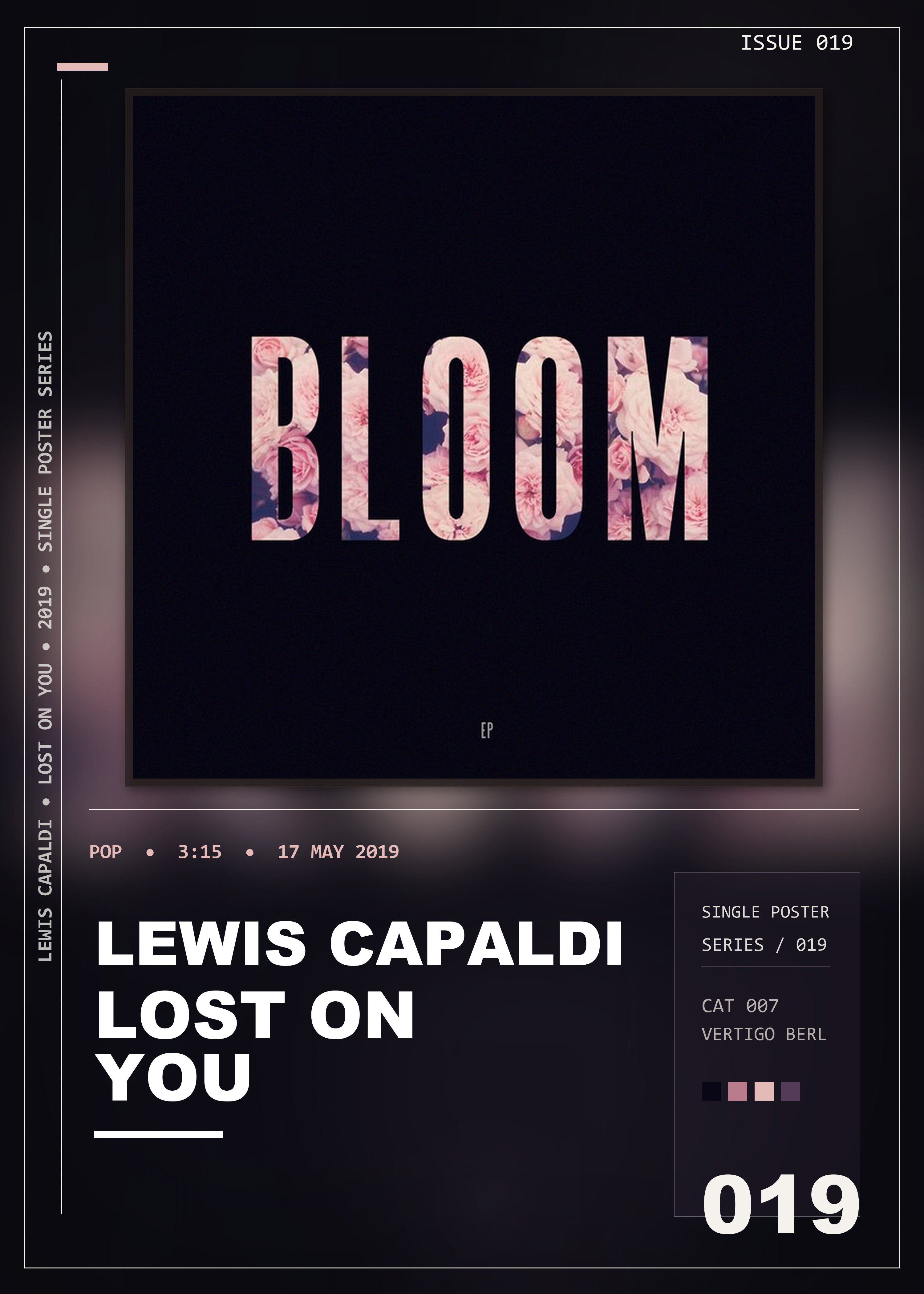 Music poster: Lewis Capaldi - Lost On You