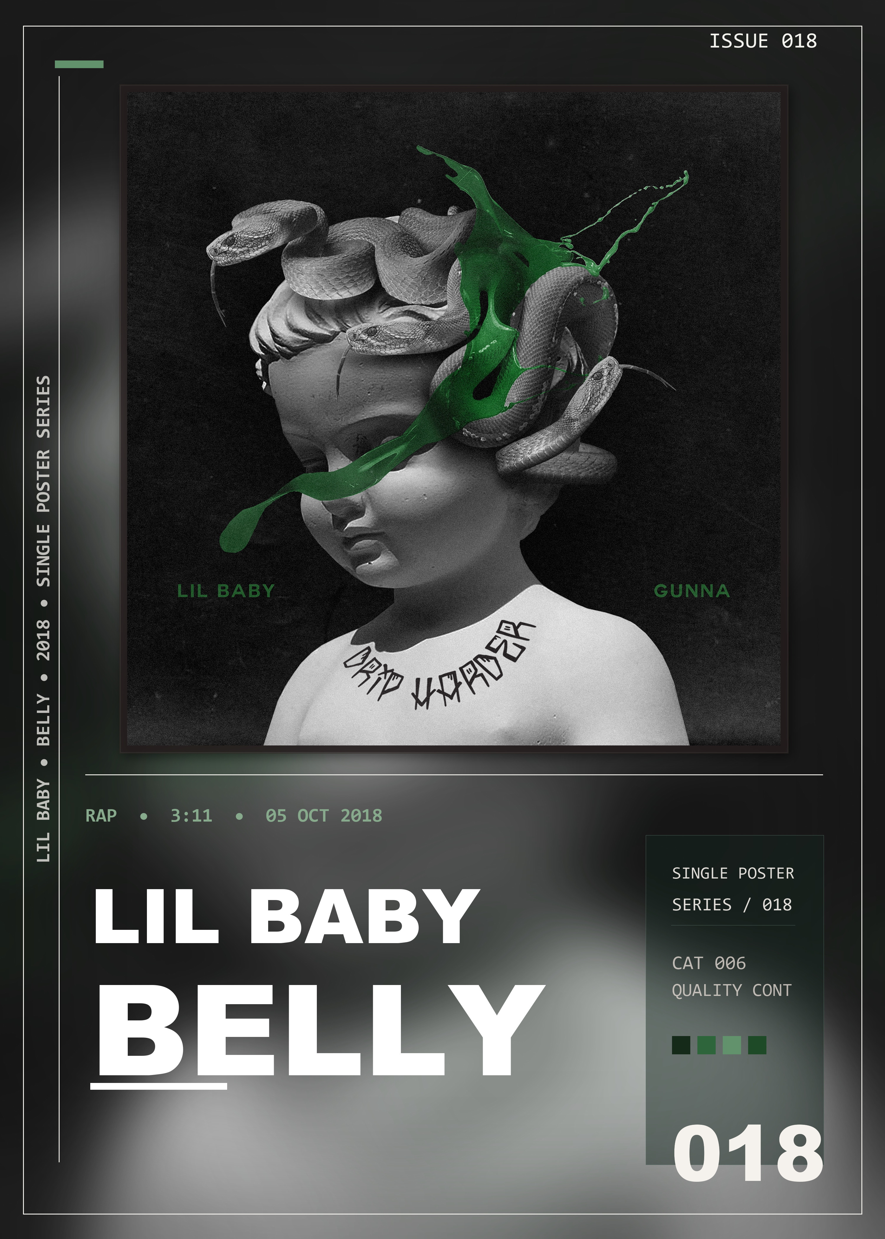 Music poster: Lil Baby - Belly Lil Baby Gunna