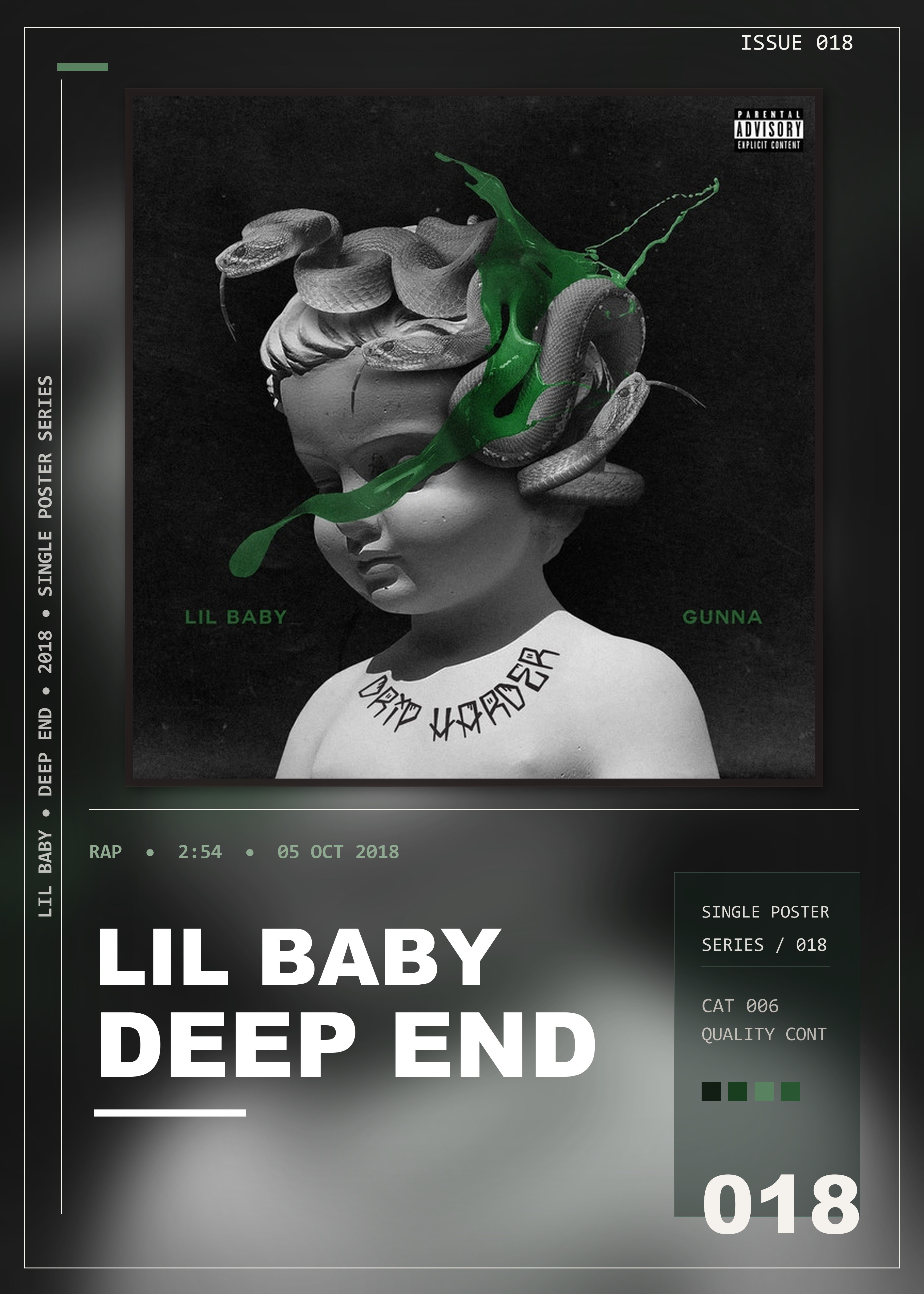 Music poster: Lil Baby - Deep End Lil Baby Gunna