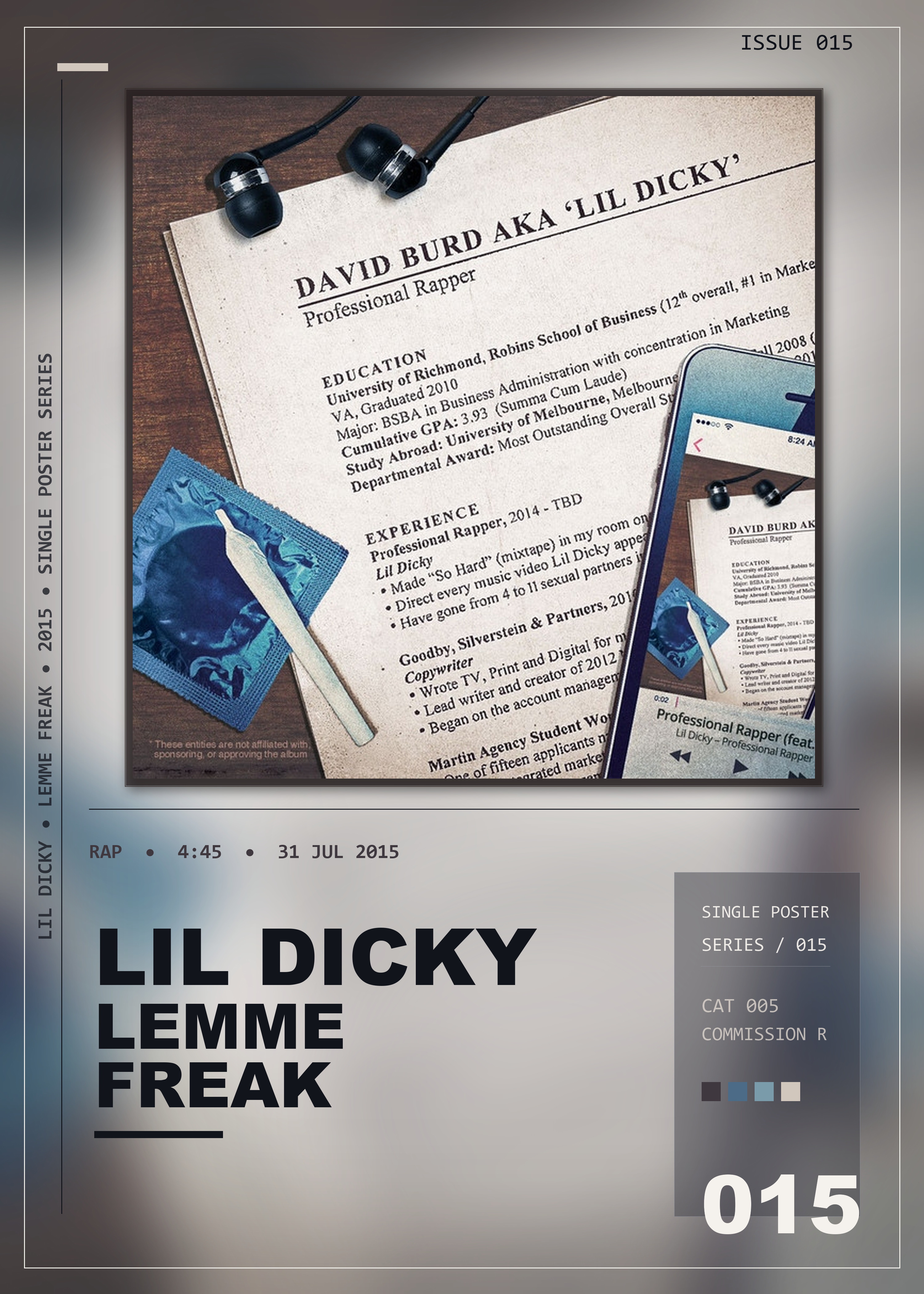 Music poster: Lil Dicky - Lemme Freak