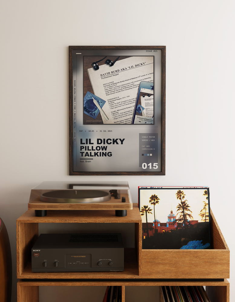 Music poster: Lil Dicky - Pillow Talking feat Brain