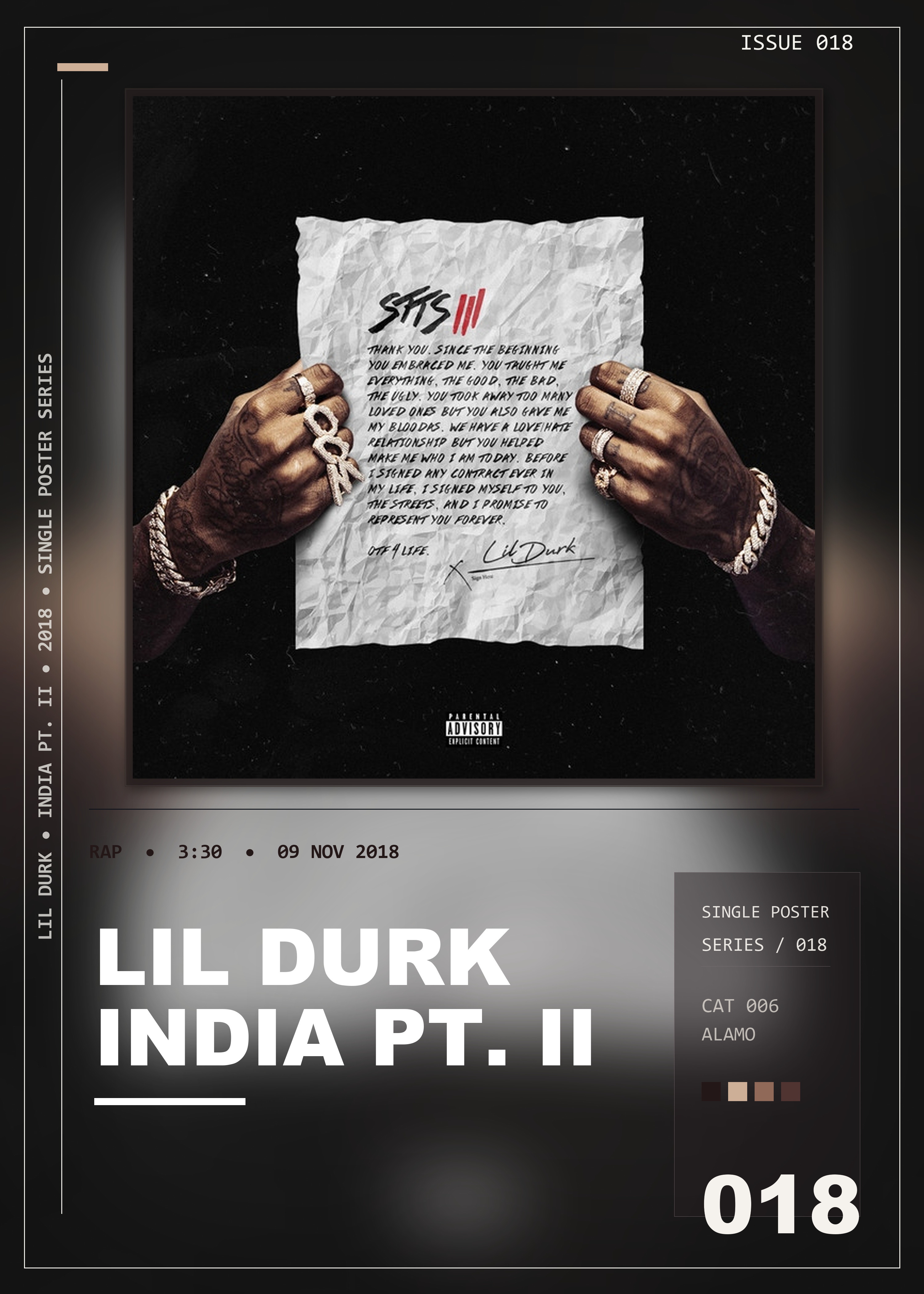 Music poster: Lil Durk - India Pt II
