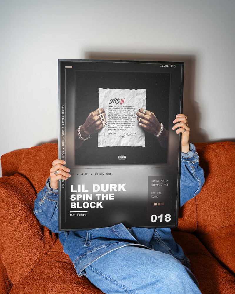 Music poster: Lil Durk - Spin The Block feat Future