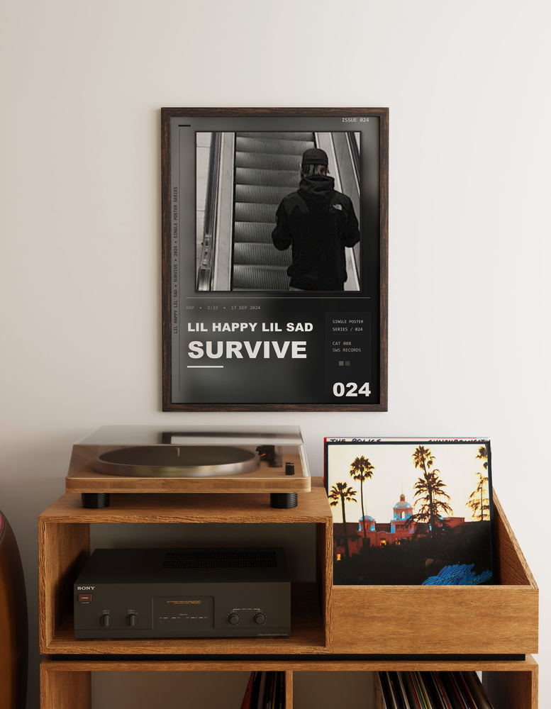 Music poster: Lil Happy Lil Sad - Survive