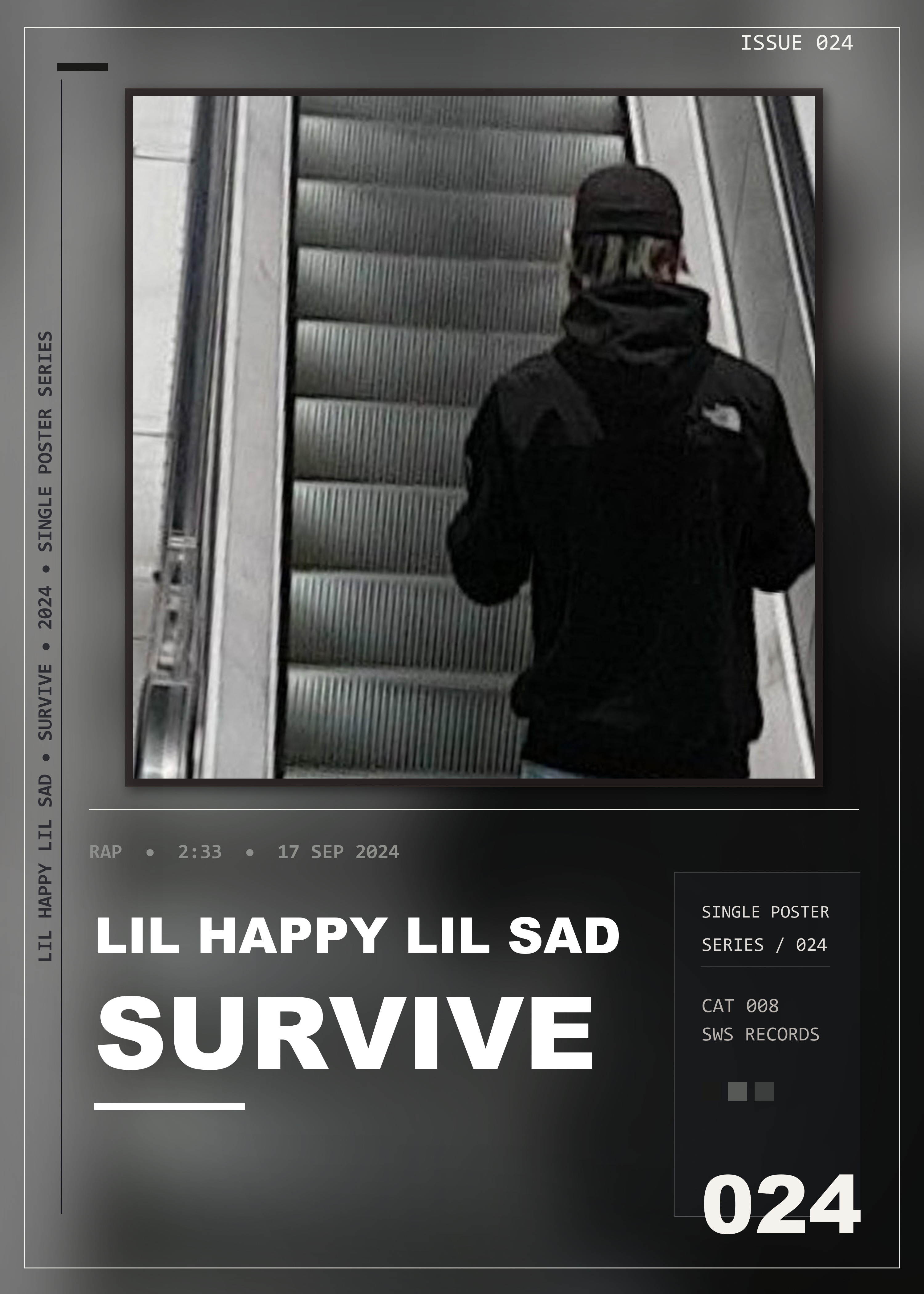 Music poster: Lil Happy Lil Sad - Survive