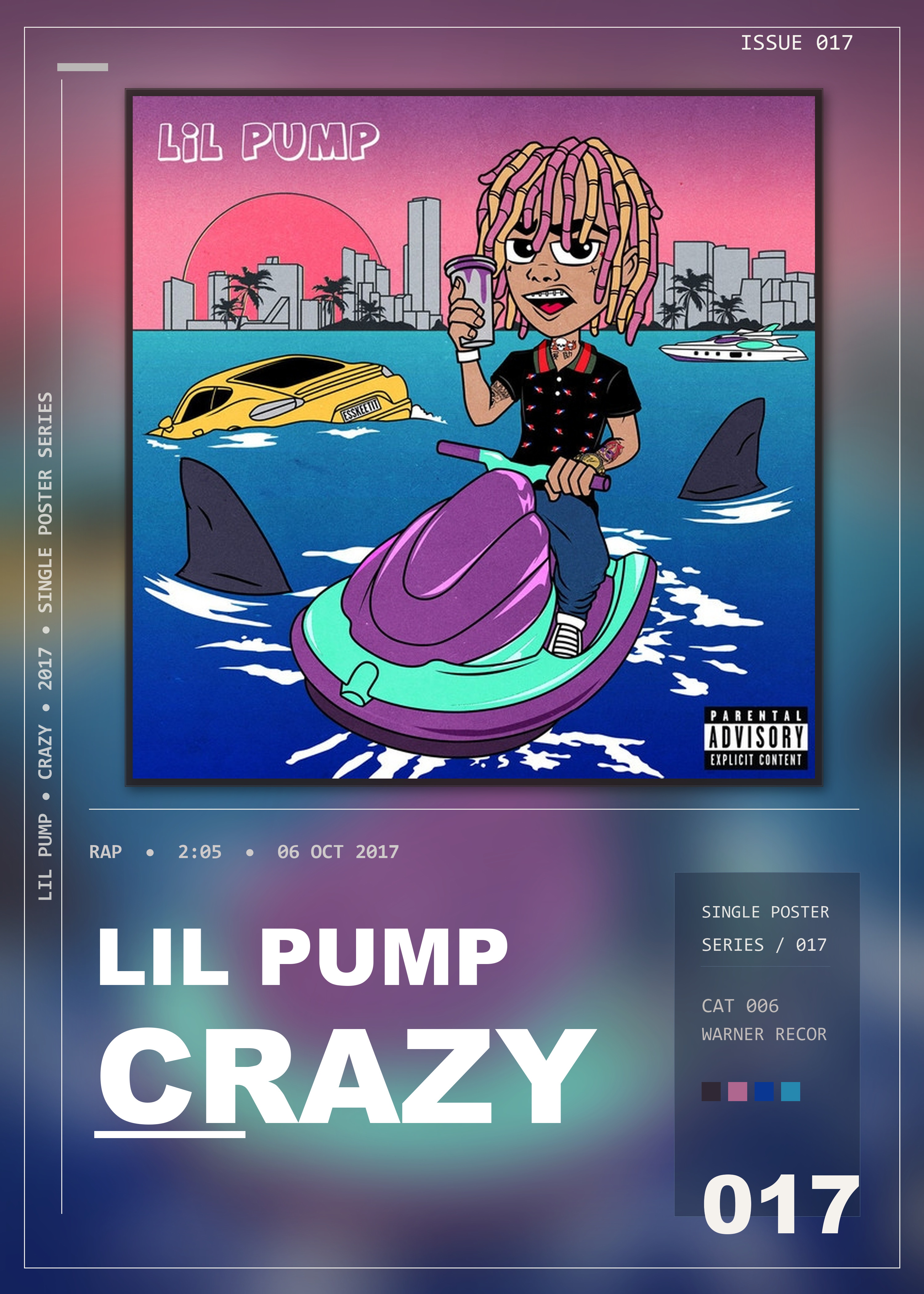 Music poster: Lil Pump - Crazy