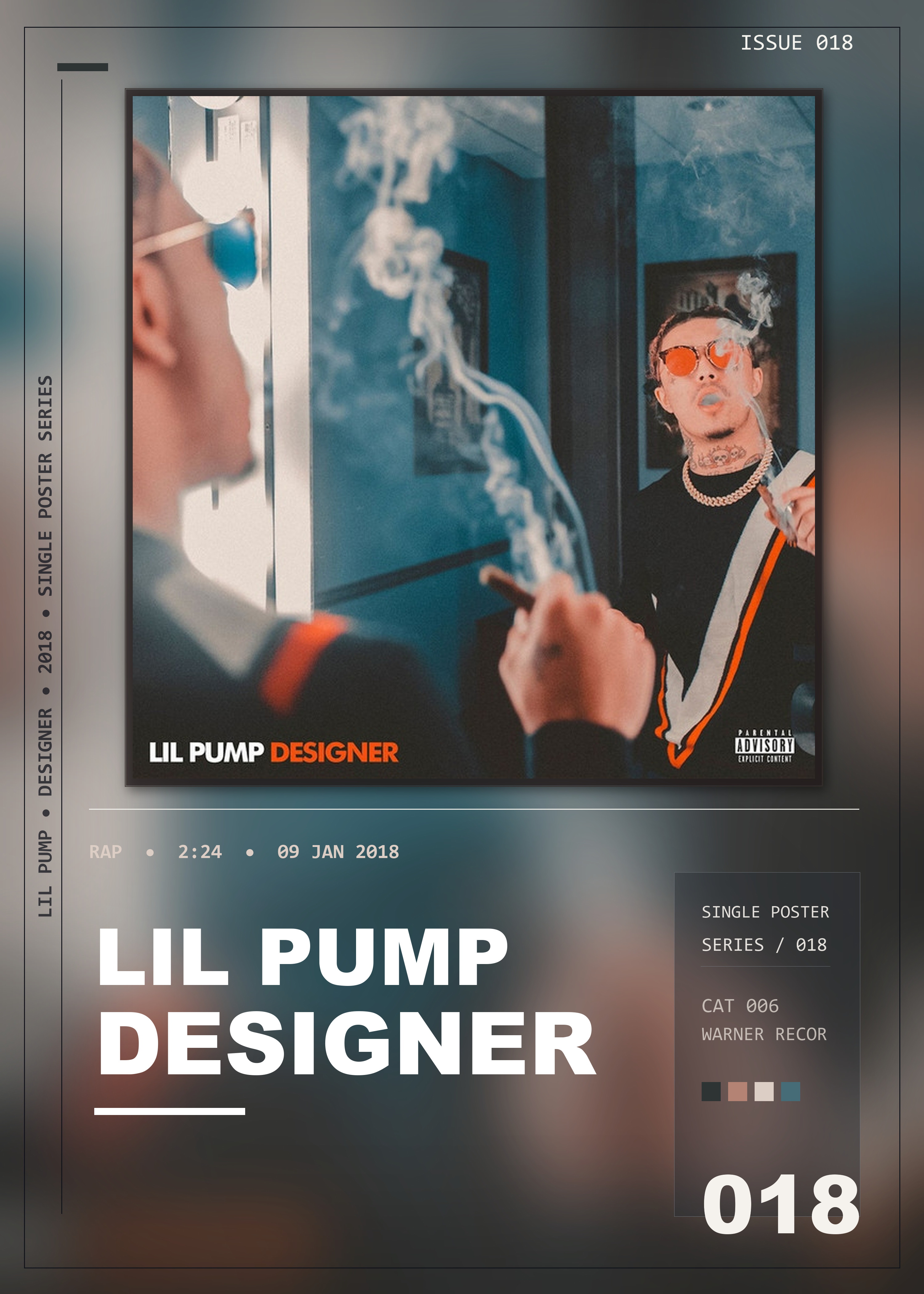 Music poster: Lil Pump - Designer