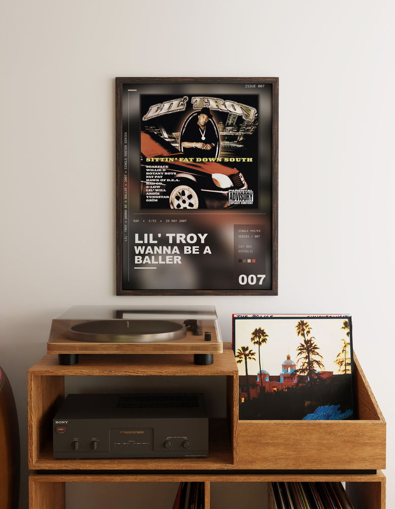 Music poster: Lil Troy - Wanna Be A Baller