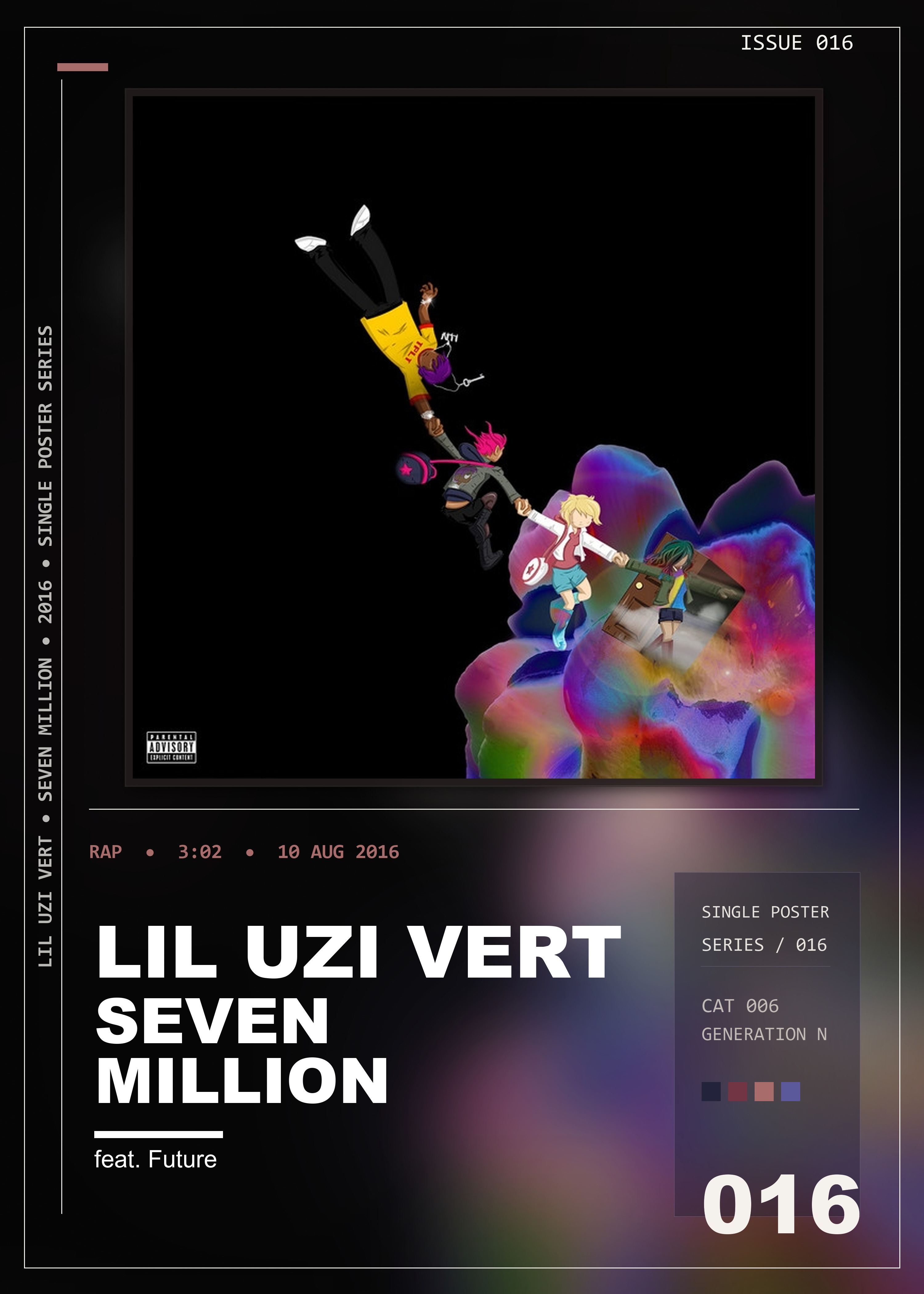 Music poster: Lil Uzi Vert - Seven Million feat Future