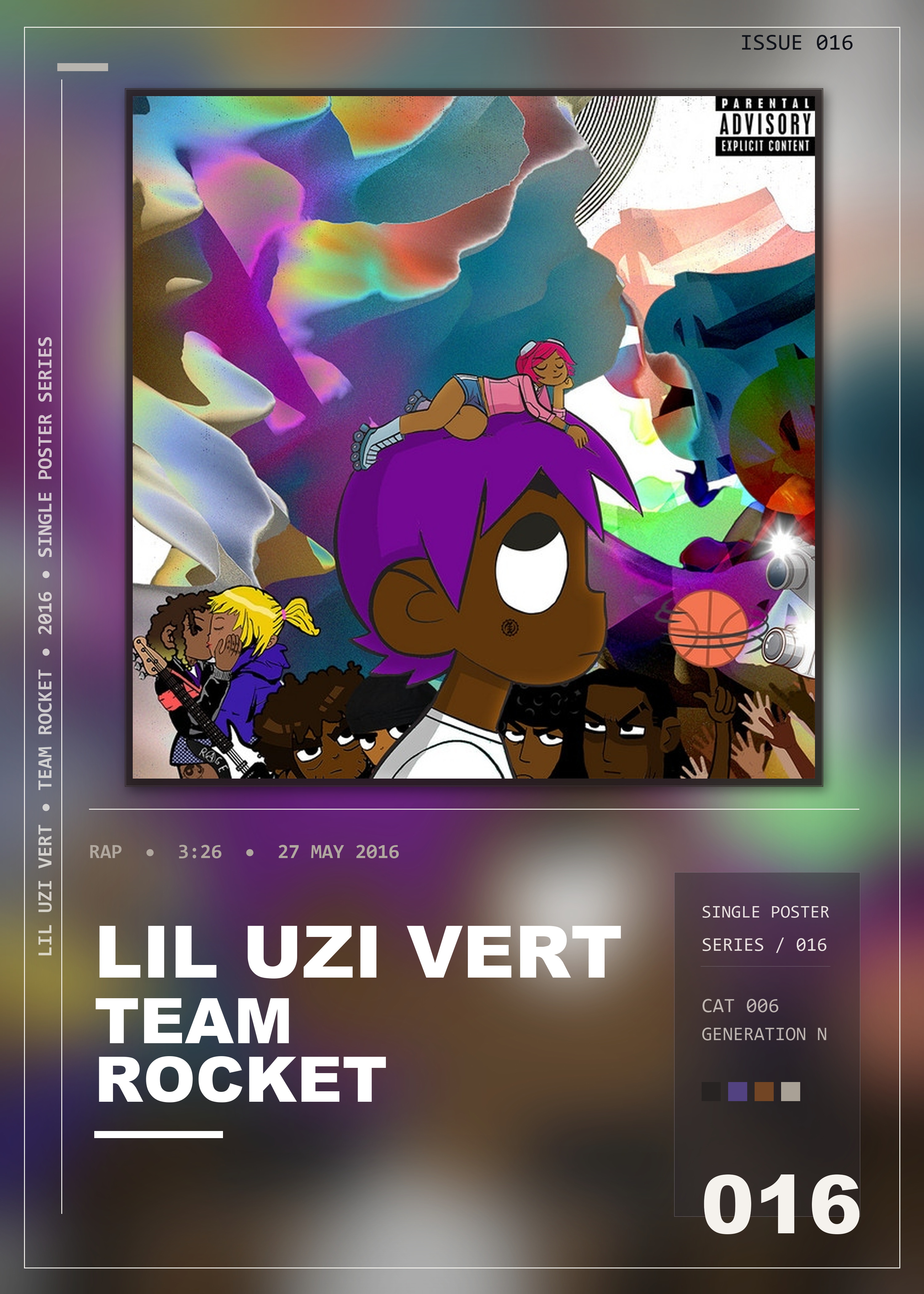 Music poster: Lil Uzi Vert - Team Rocket