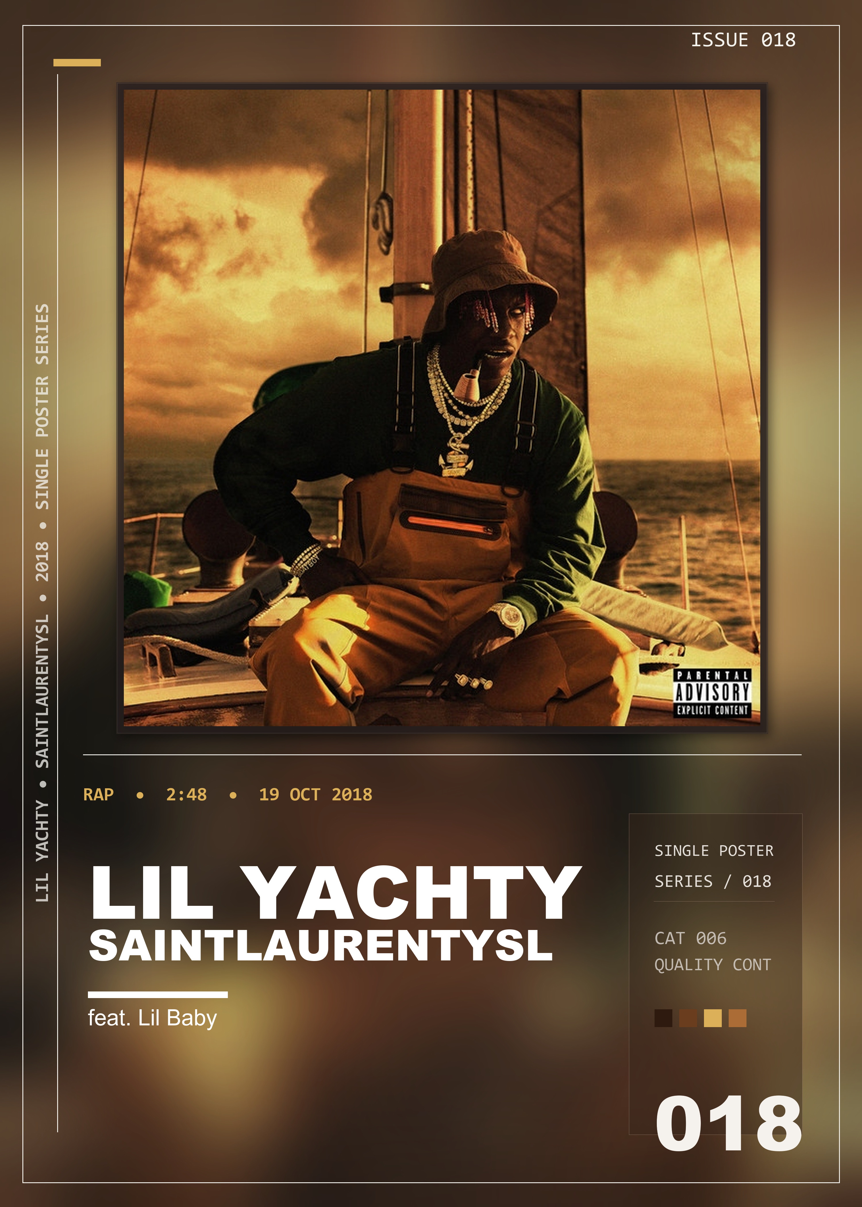 Music poster: Lil Yachty - SaintLaurentYSL feat Lil Baby