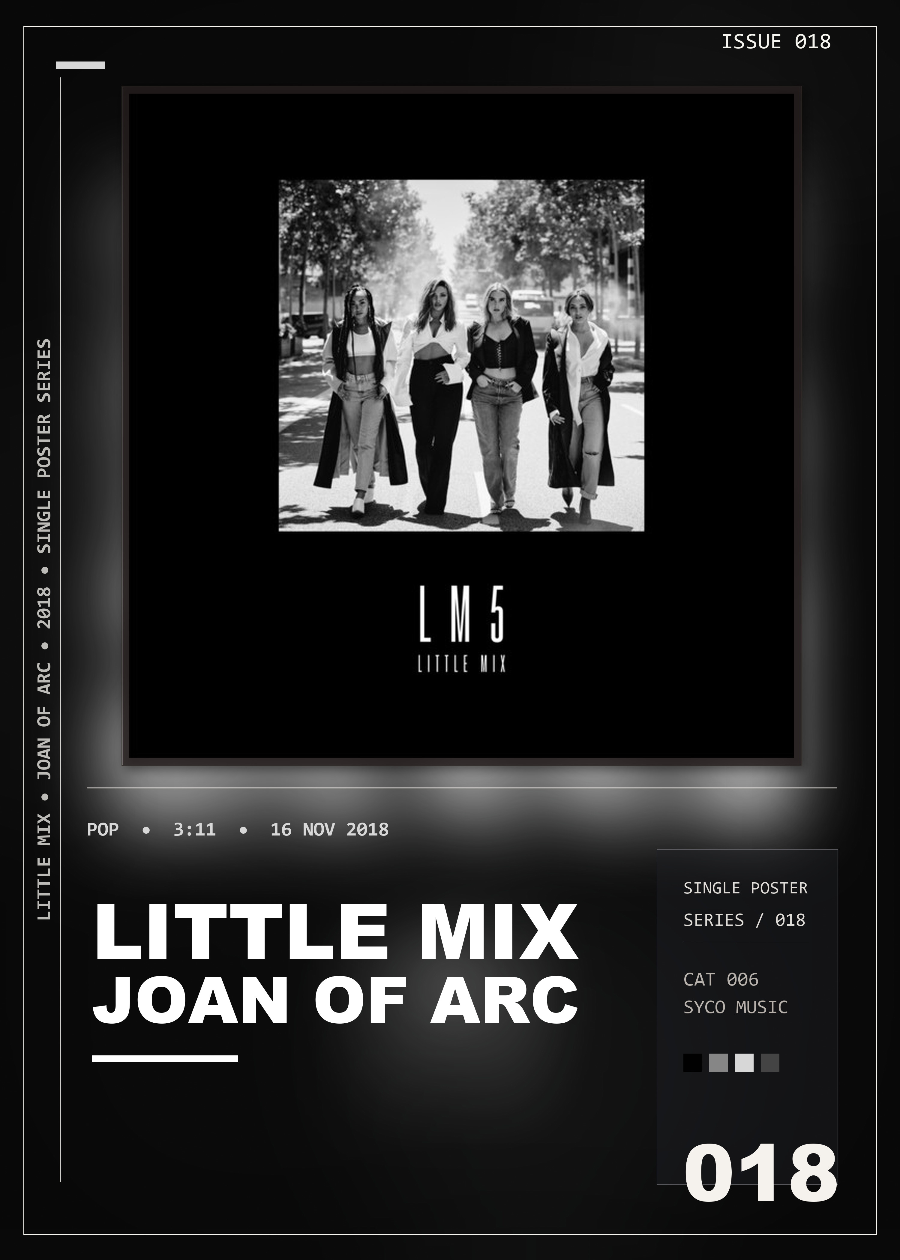 Music poster: Little Mix - Joan of Arc