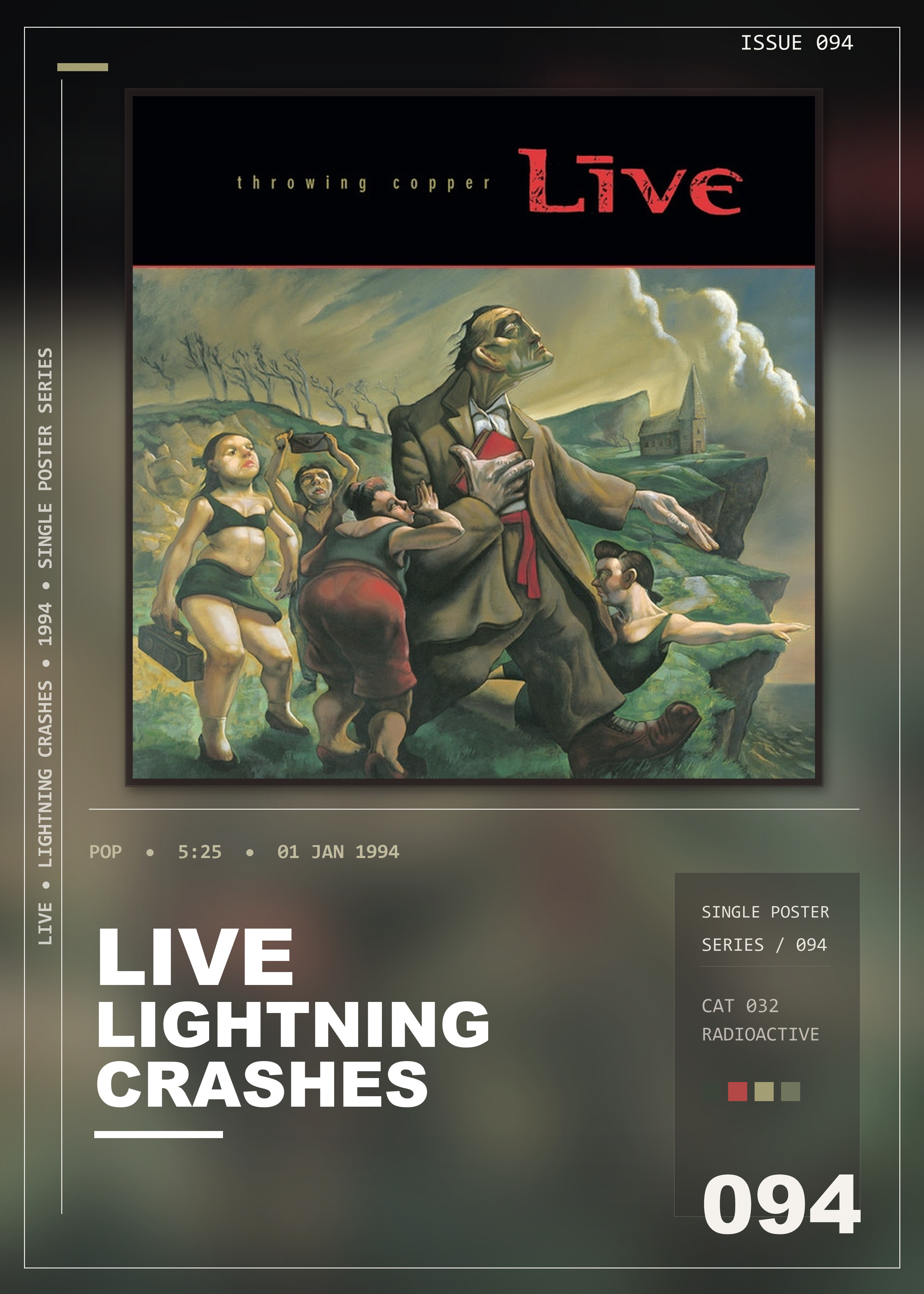 Music poster: Live - Lightning Crashes