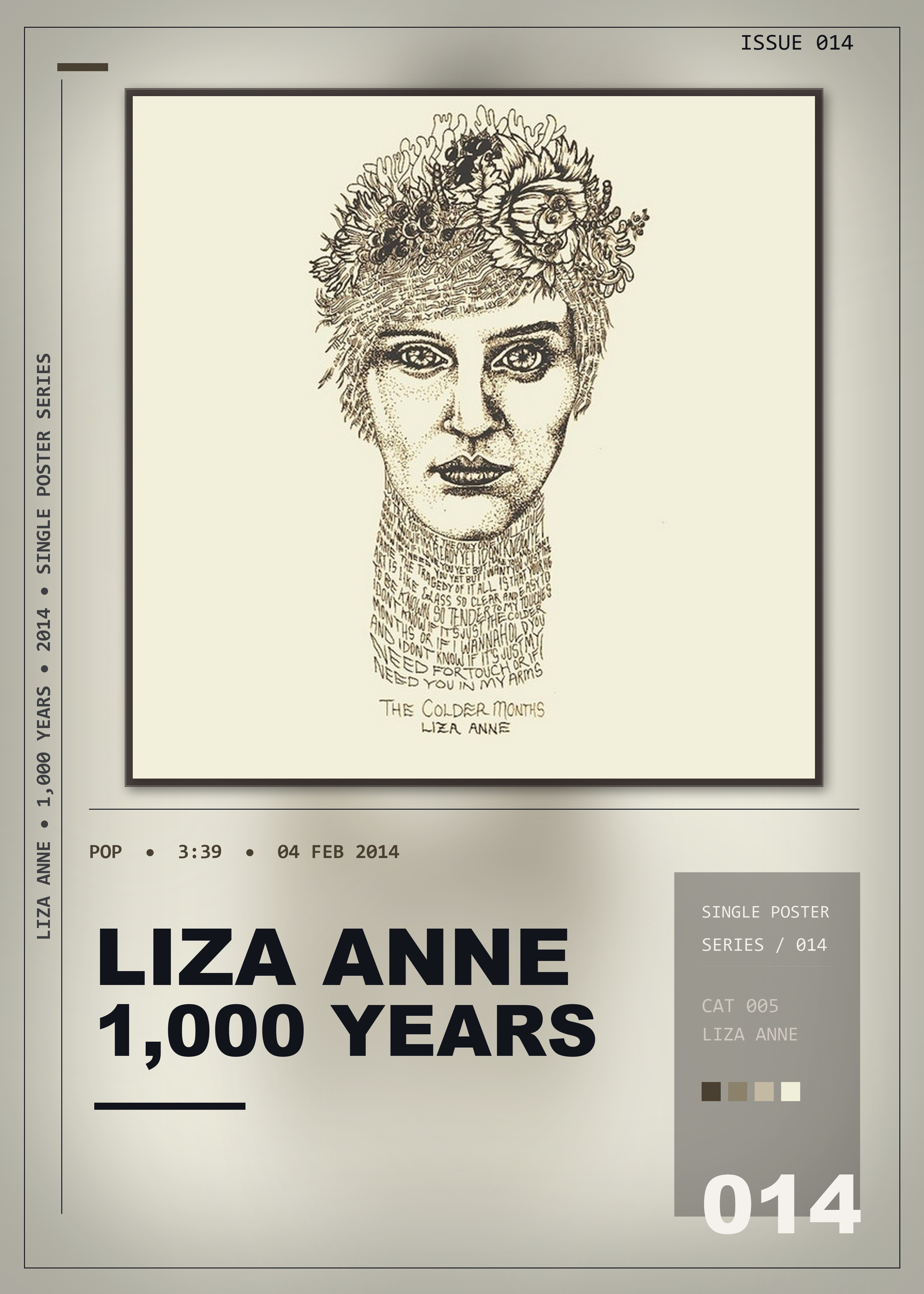 Music poster: Liza Anne - 1000 Years