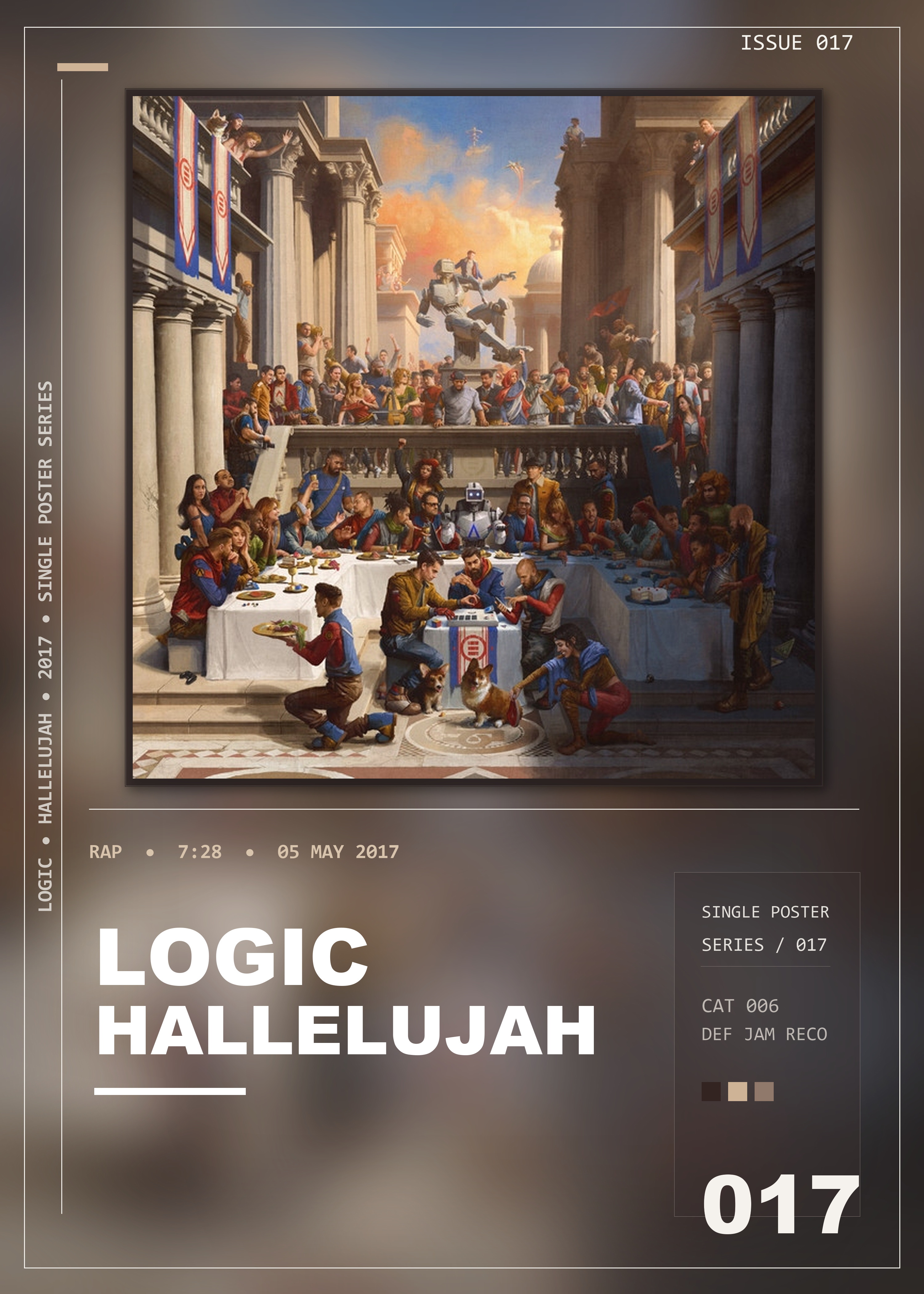 Music poster: Logic - Hallelujah