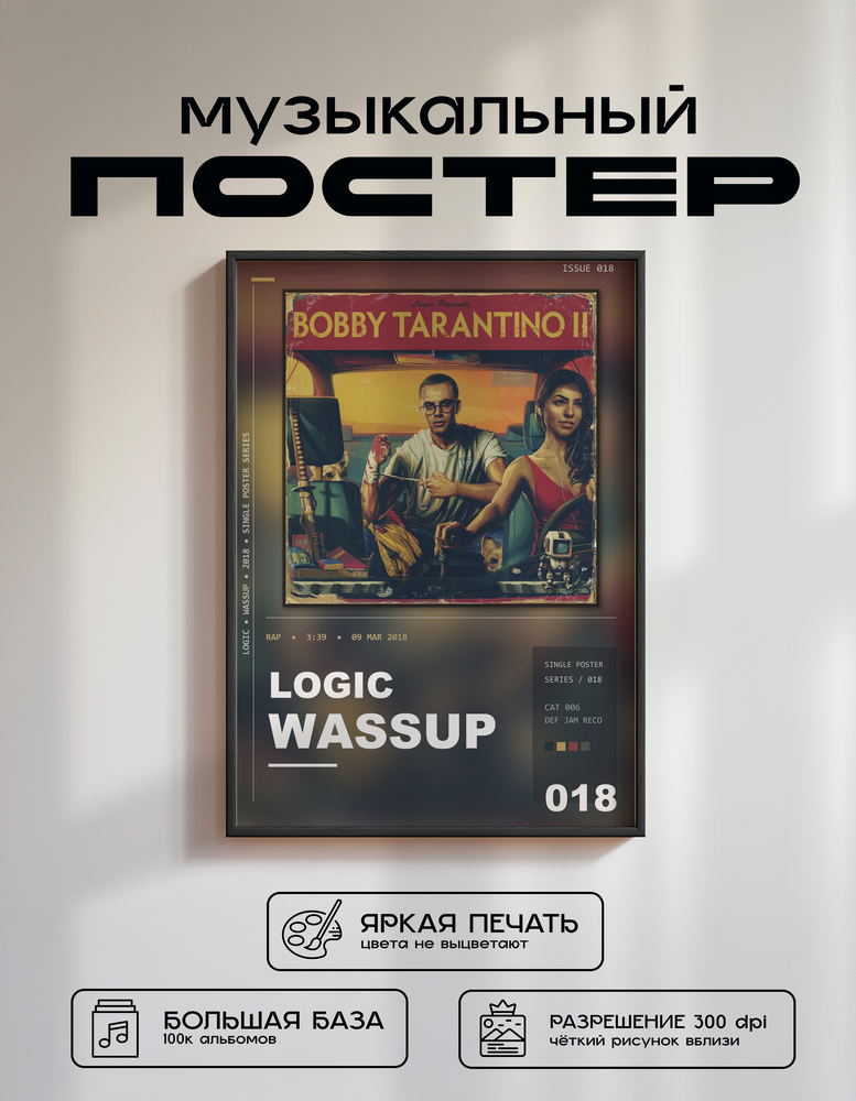 Music poster: Logic - Wassup