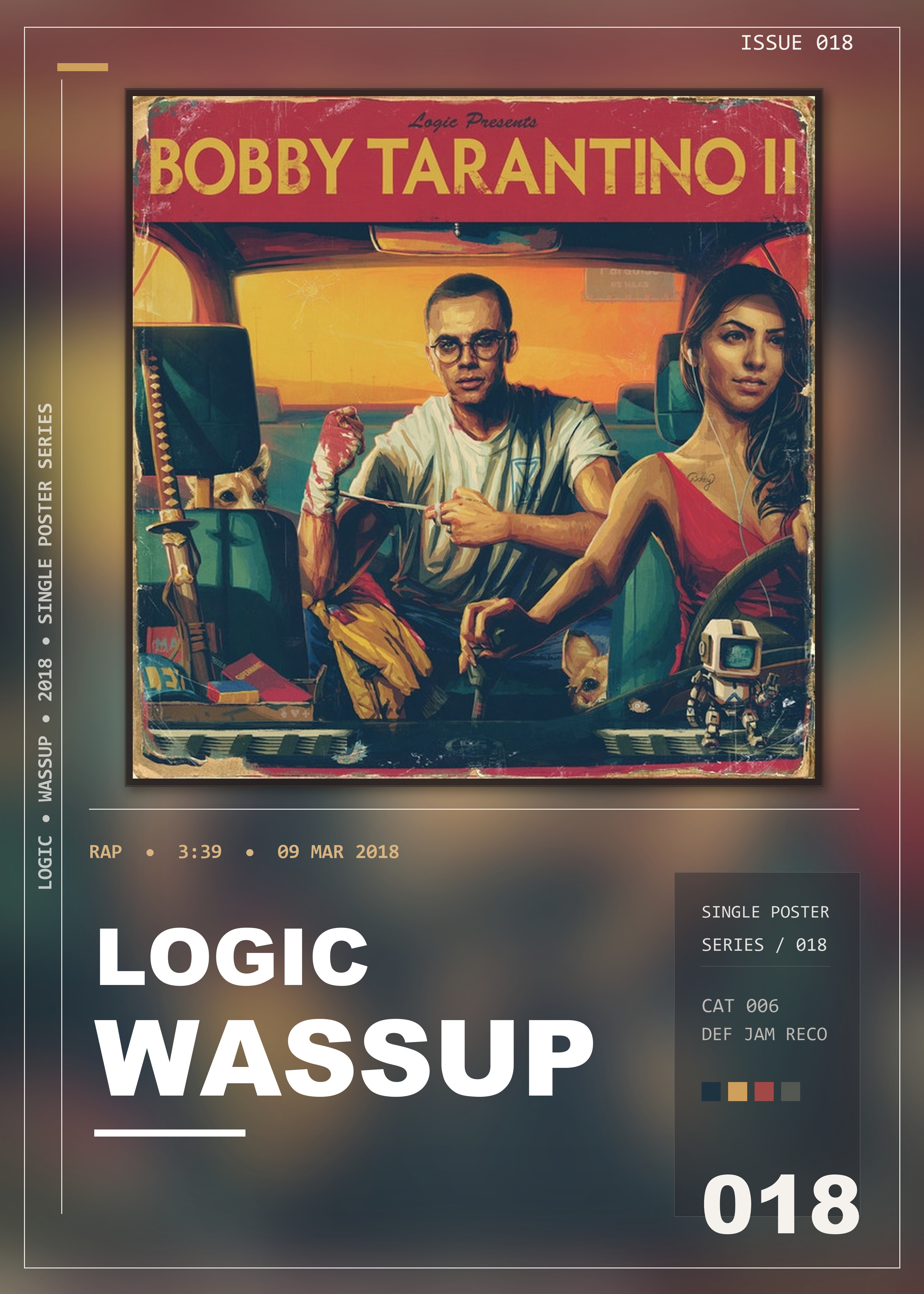 Music poster: Logic - Wassup